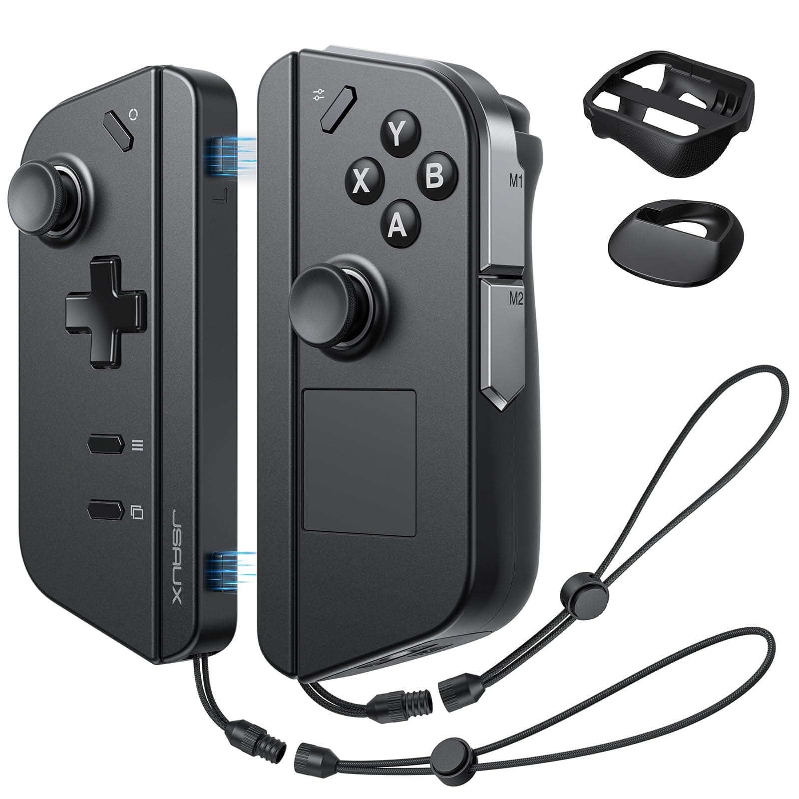 JSAUX Handle Strap Kit Compatible with Legion Go, 3-Piece Set (Handle Strap, Support Base, Silicone Protective Cover), Magnetic Wrist Strap Set Compatible with Legion Go Controller