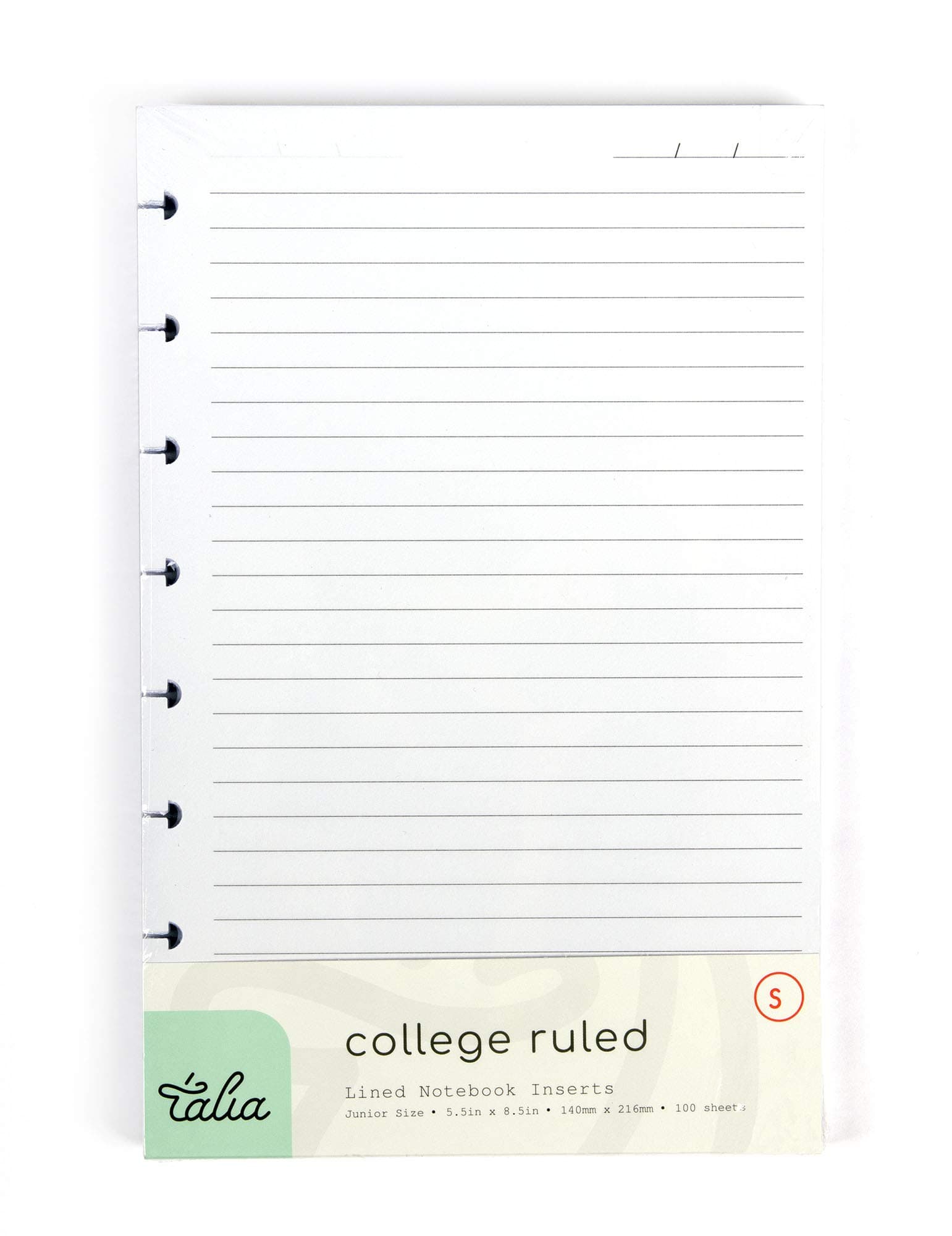 Talia Discbound Notebook Refills (College Ruled, Junior (5.5in x 8.5in))