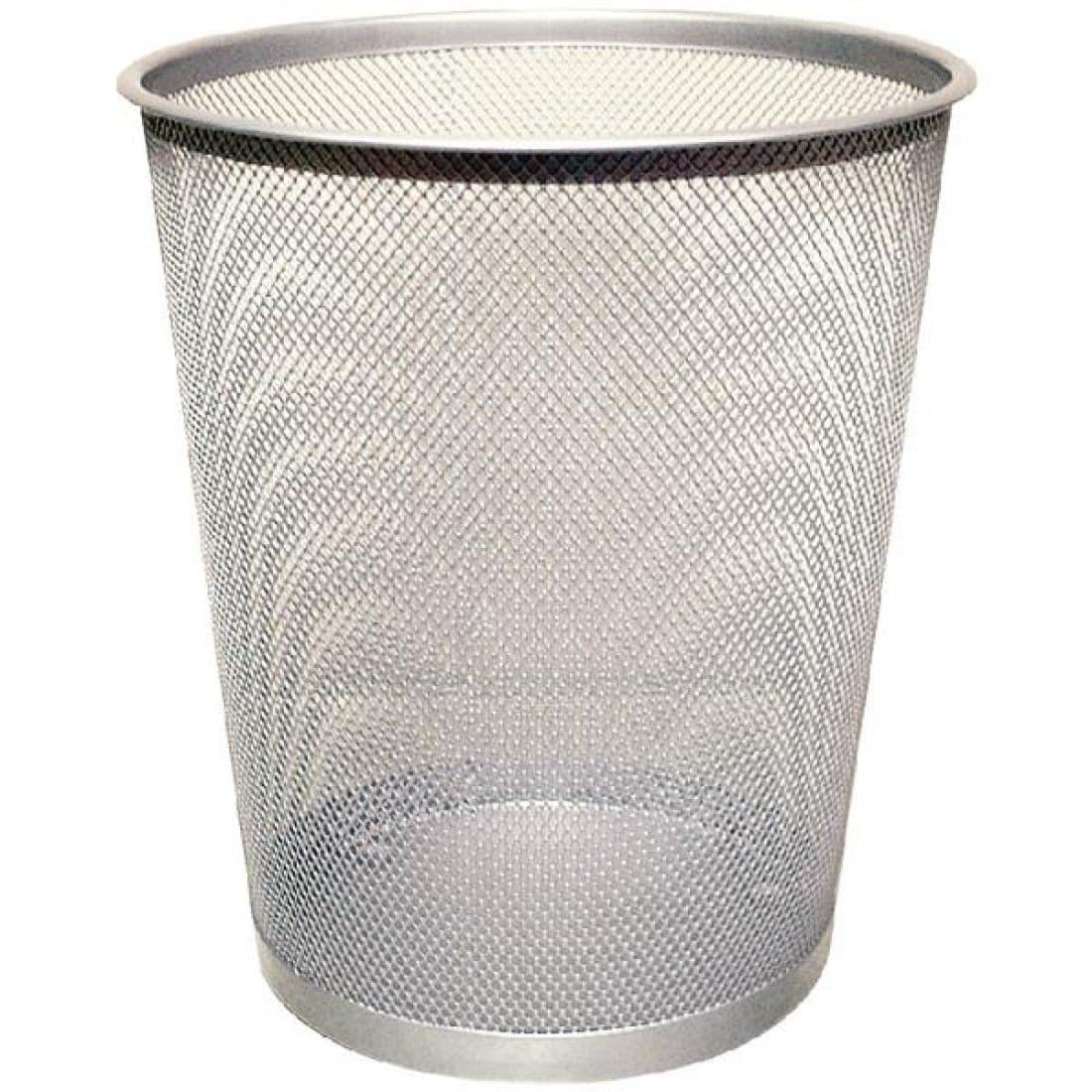 Q-CONNECT MESH WASTE BASKET SLV KF00849