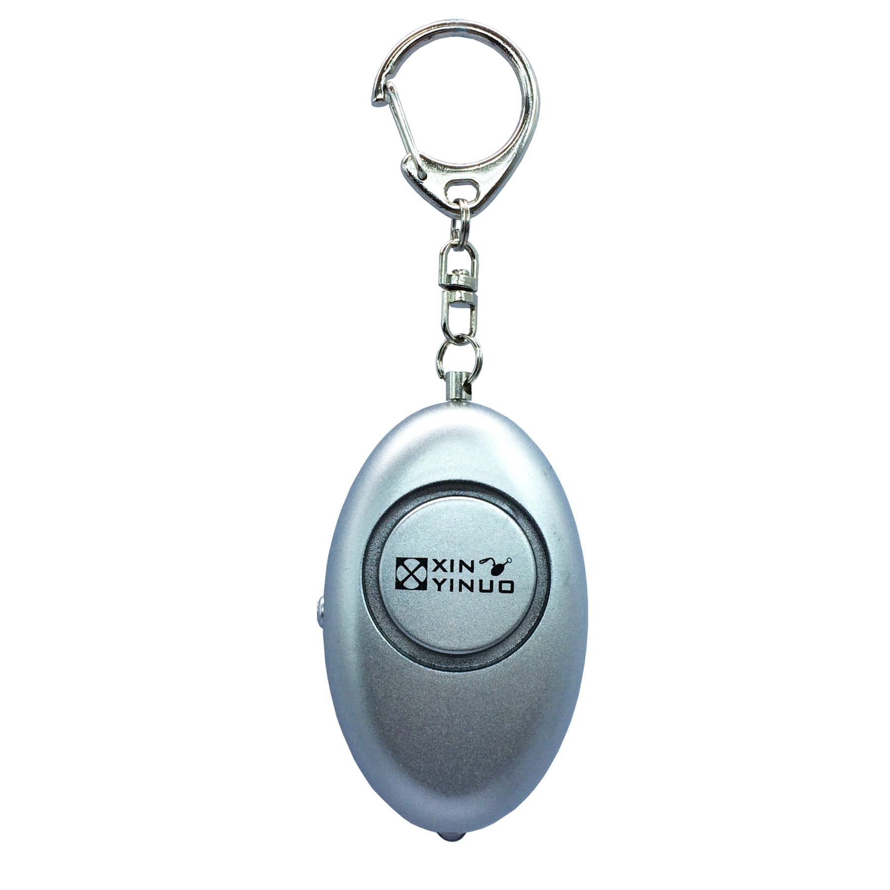 Silver Loud Keyring Keychain Jogger Jogging Runner Running Walker Personal Panic Attack Rape Safety Security Alarm with 130DB