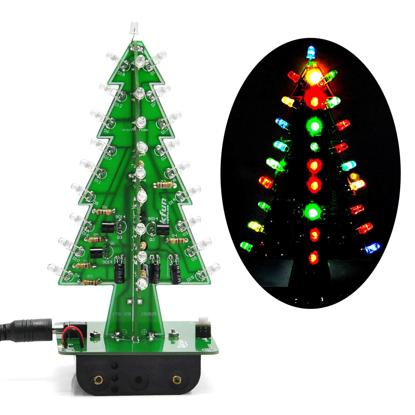 Gikfun 3D Xmas Tree Led Christmas Tree Diy Kits Welding kit EK1697