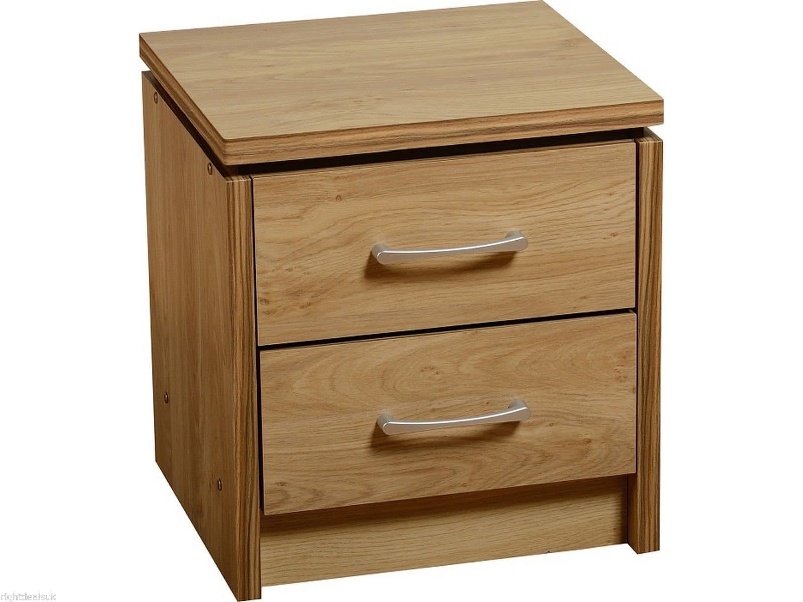 Charles 2 Drawer Bedside Chest High Quality Oak Made