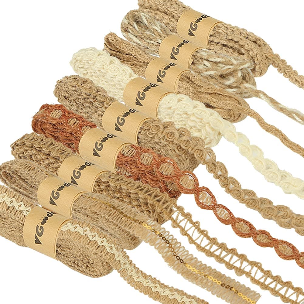 9 Rolls Jute Ribbons