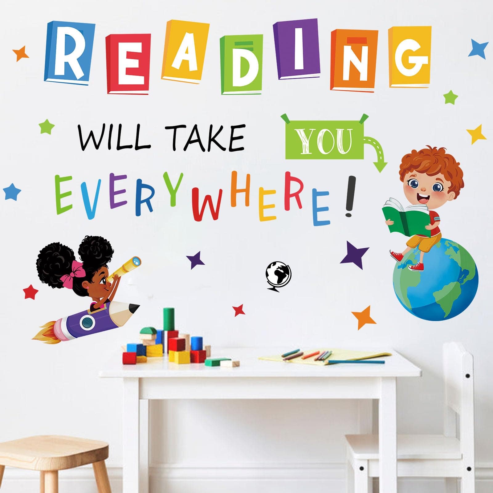 Reading Corner Wall Decals Educational Reading