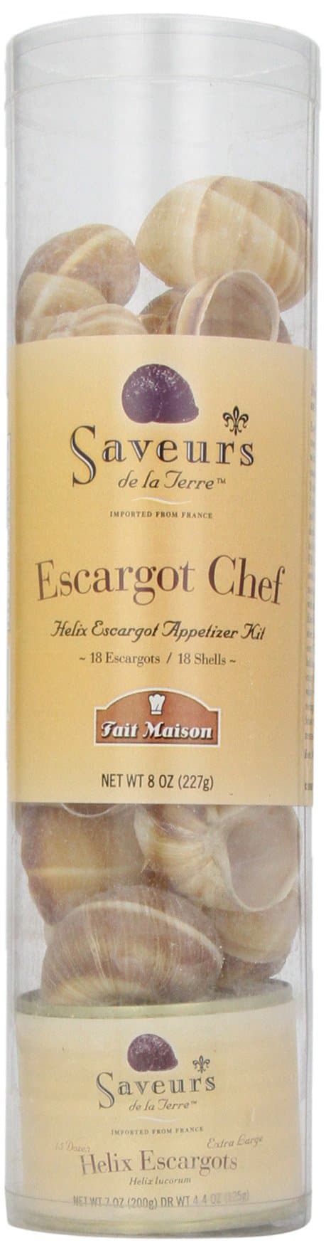 Saveurs de la Terre Escargots Chef, 8-Ounce