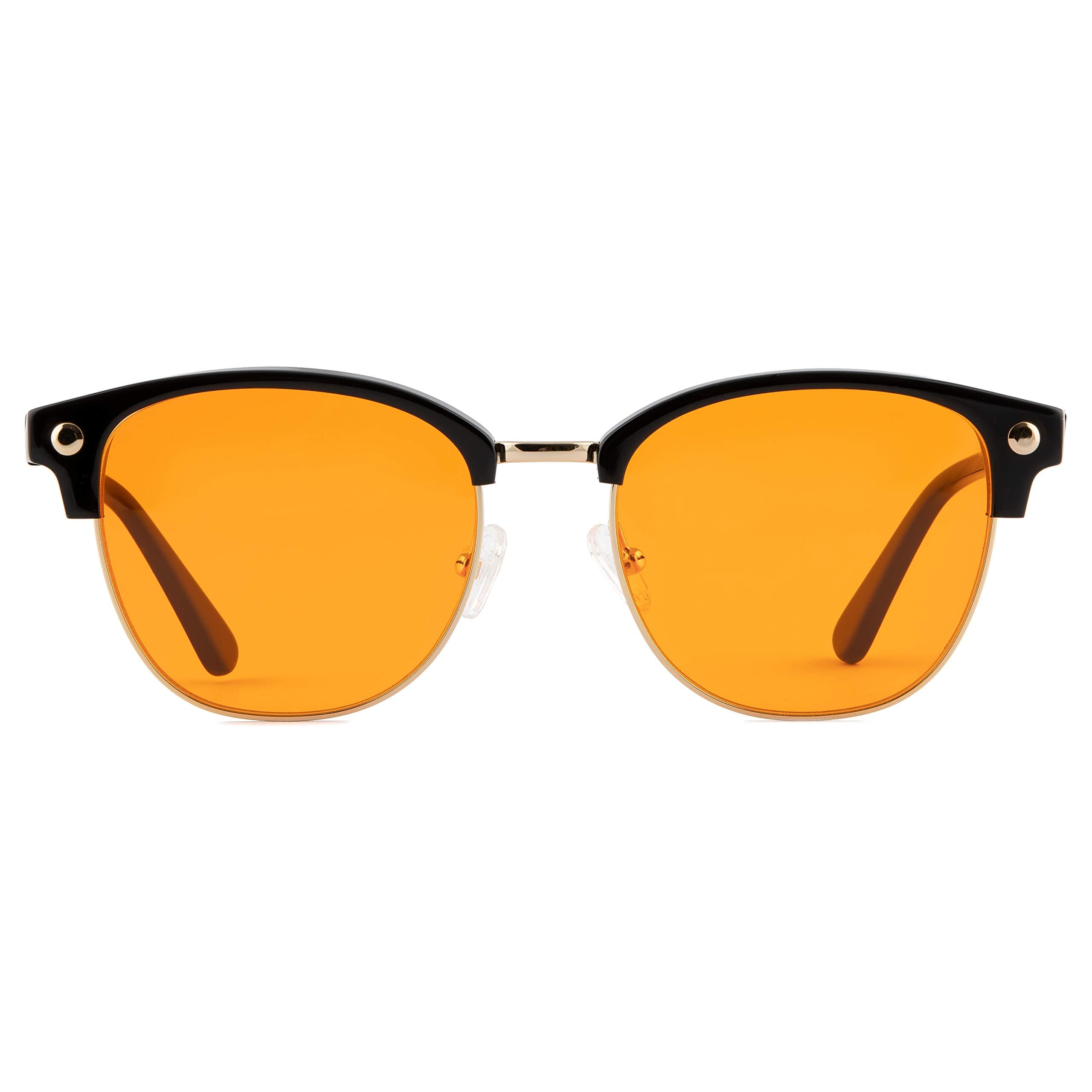 THL Orange Amber Blue Light Blocking Glasses for Better Sleep - Men Women - Computer Glasses to Block Out Blue Light Help You Stop Migraine & Headaches - Anti Eye Strain Blue Light Blockers Glasses