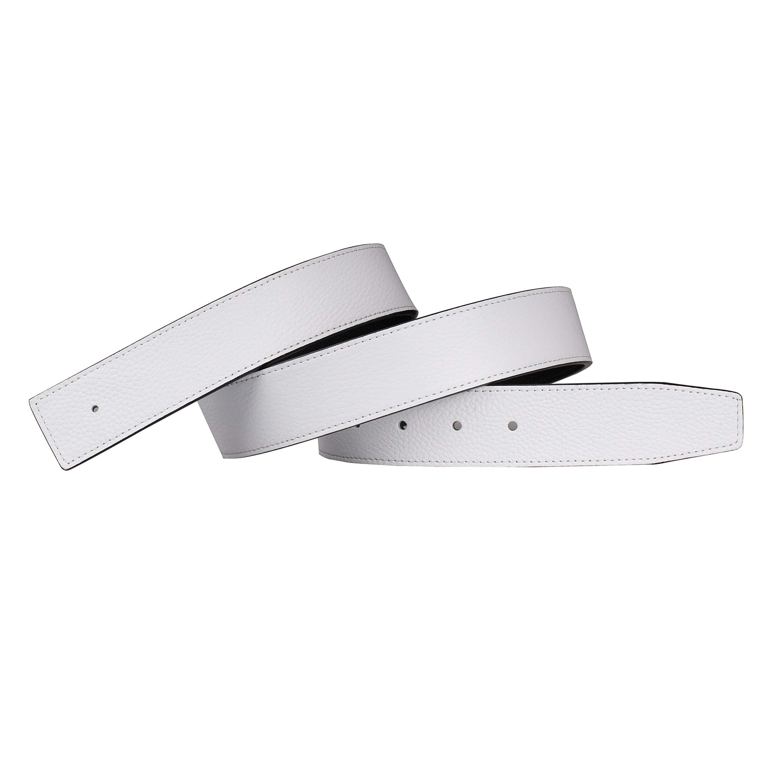 H Full Grain Leather Belts Replacement Belt Strap Without Buckle 38mm Wide