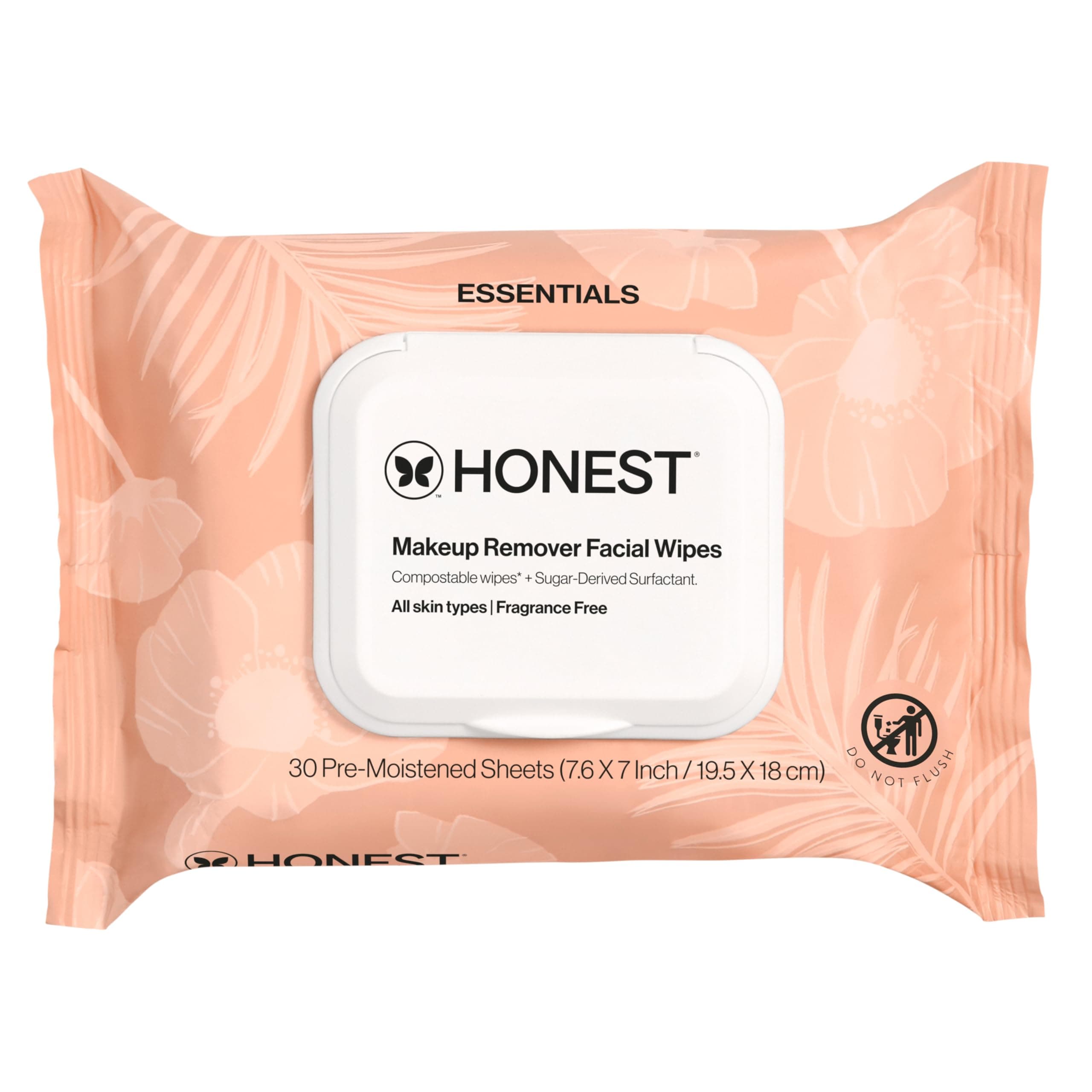 Honest Beauty Makeup Remover Wipes, 30 Count