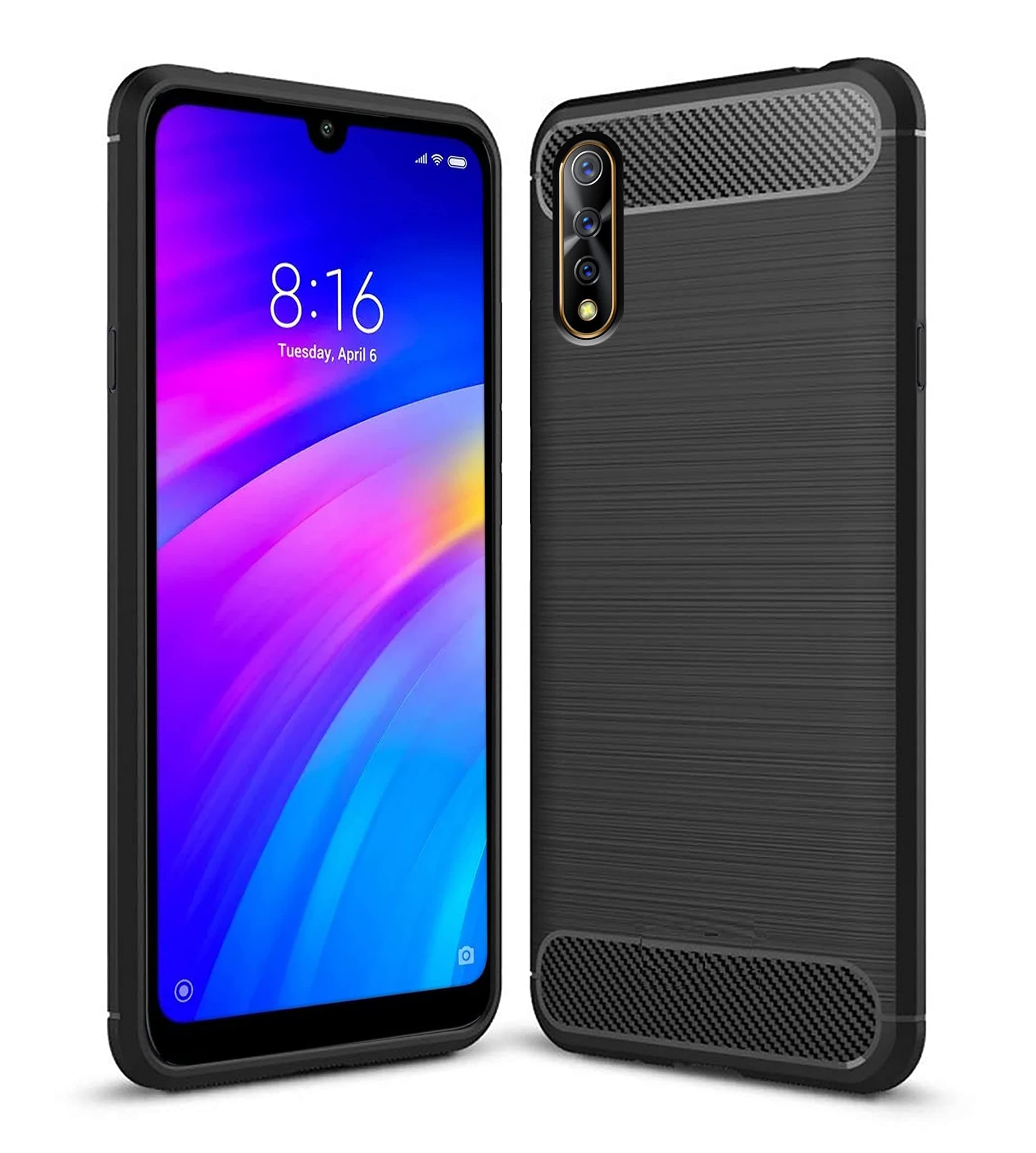 Amazon Brand - Solimo Soft & Flexible Hybrid Back Phone Case for Vivo S1 (Black)