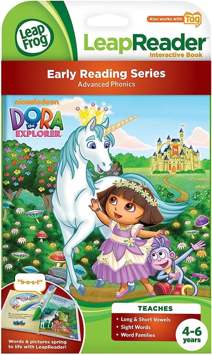 Leapreader Book Nickelodeon Dora The Explorer Saves King Unicorn