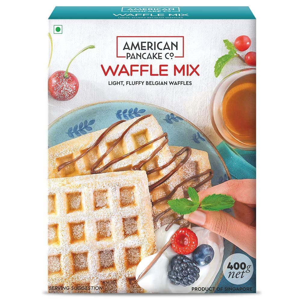 American Pancake Co Belgian Style Fluffy, Waffle Mix (400g)