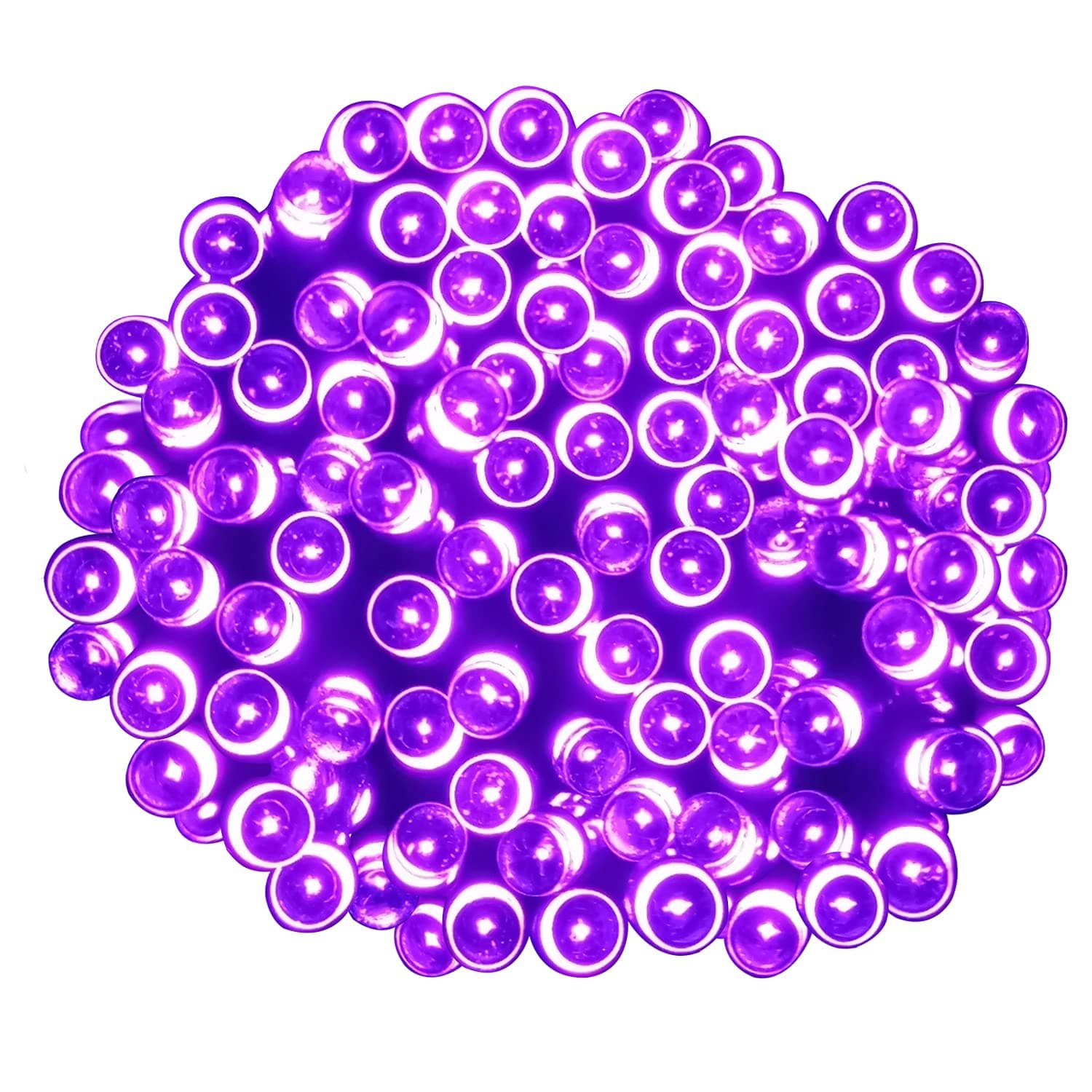 Super Bright Plug in Fairy Lights with Memory Function, 23m 200 LED Indoor Decorative String Lights for Tree Gazebo Patio Yard Fence Ornament (Purple)