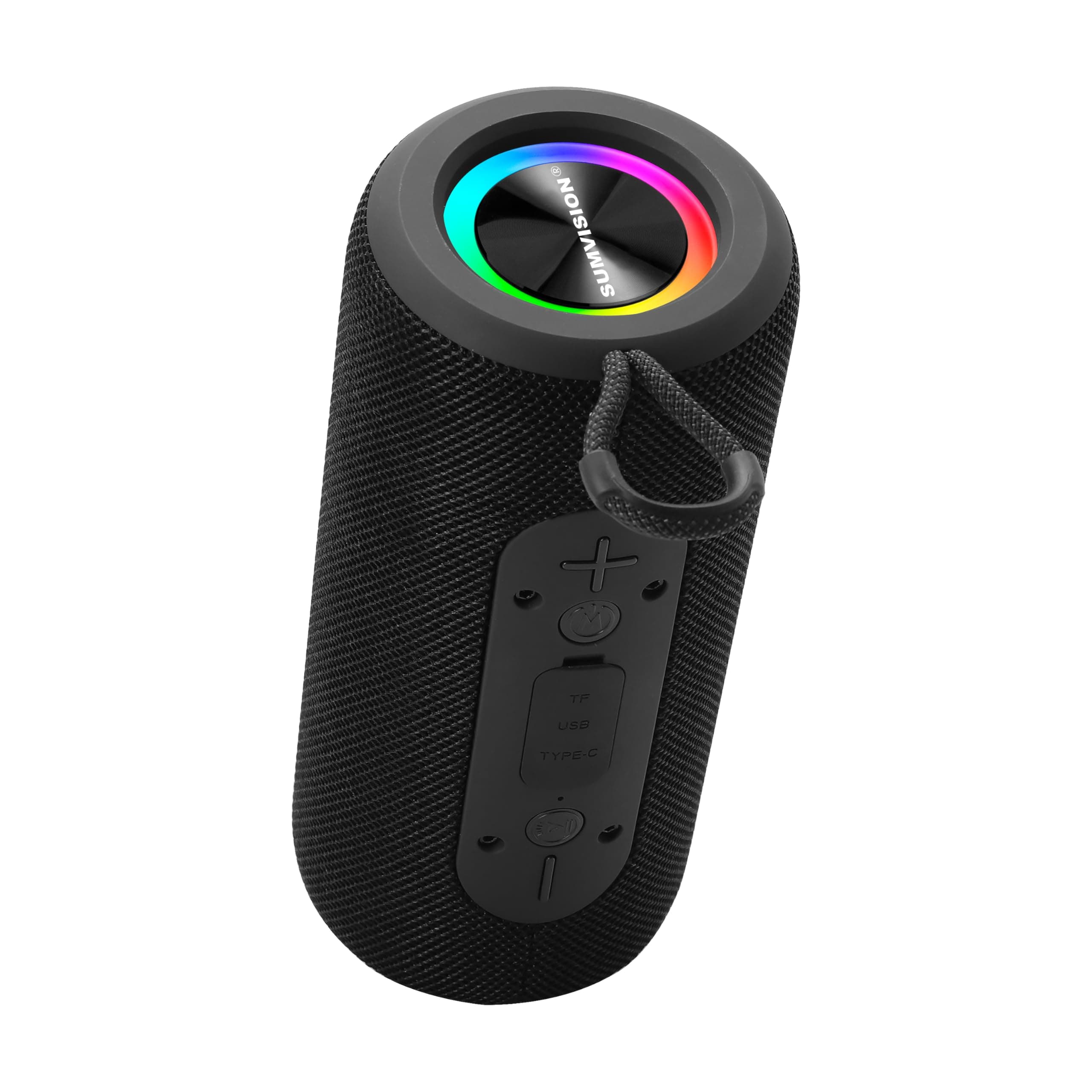 Monic Harmony Portable Bluetooth Speaker True Wireless Stereo Speakers 3D Sound Enhance Double Bass RGB 24Hr 2400mAh Bluetooth 5.3 USB C Fast Charge Drop Protection UK Design UK Tech Support