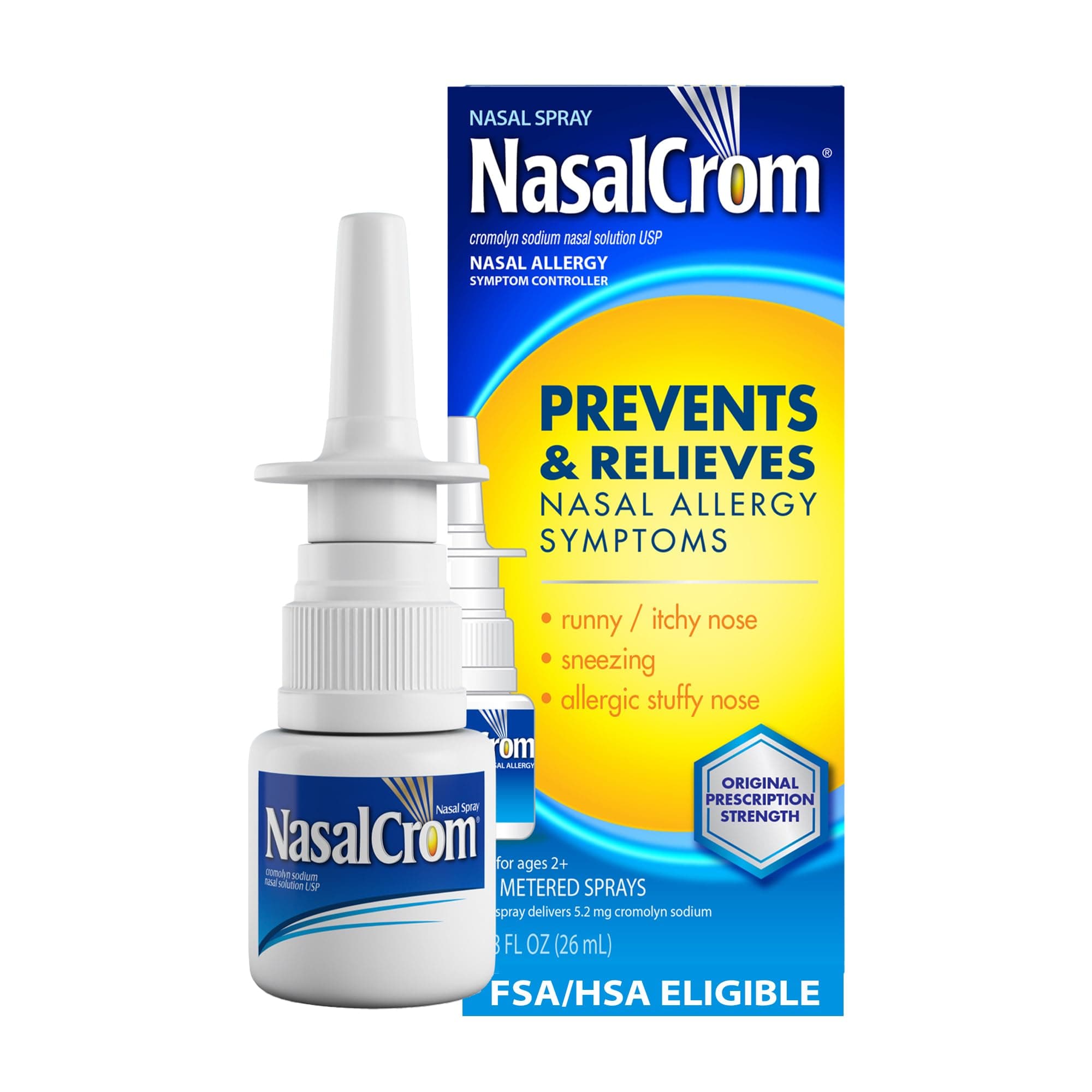 NasalCrom Nasal Allergy Symptom Controller Spray - 0.88 oz, Pack of 6