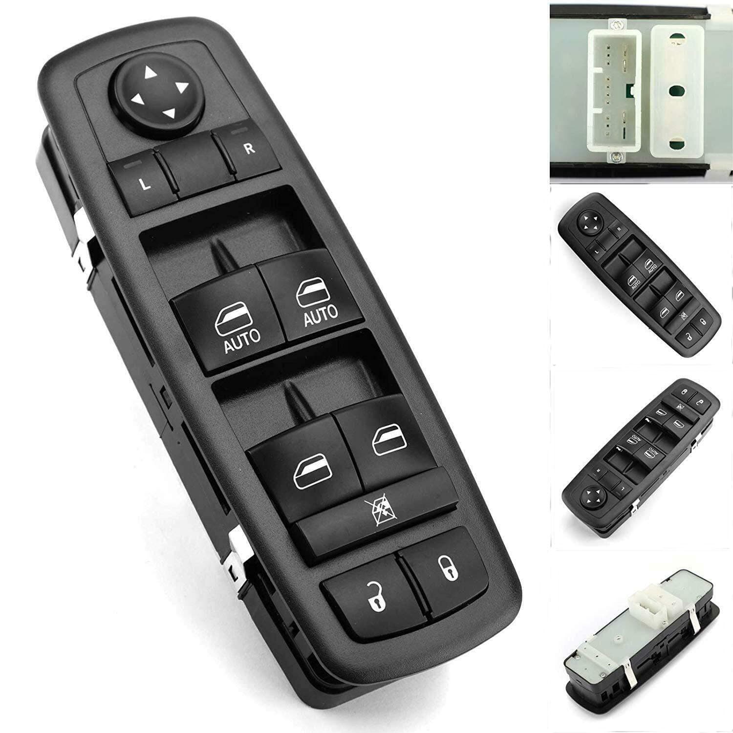 Driver Door Master Power Window Switch Fit for 2011-2014 Jeep Grand Cherokee Dodge Durango Replace OE # 68086693AC 68086693AD- Double Auto