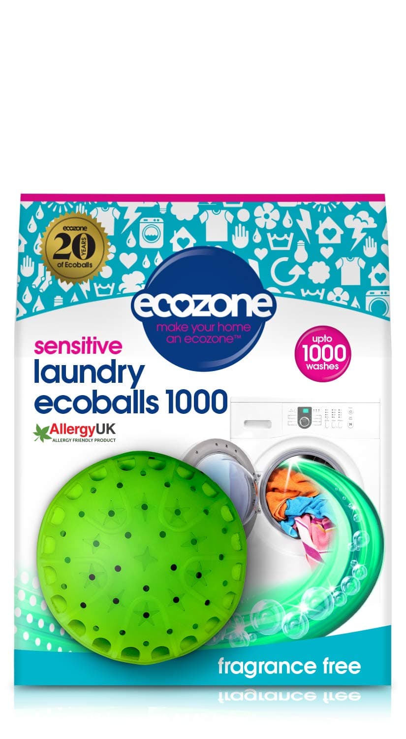 NEW Ecozone Ecoballs 1000 washes, NEW improved formula and performance, NEW softer wash balls
