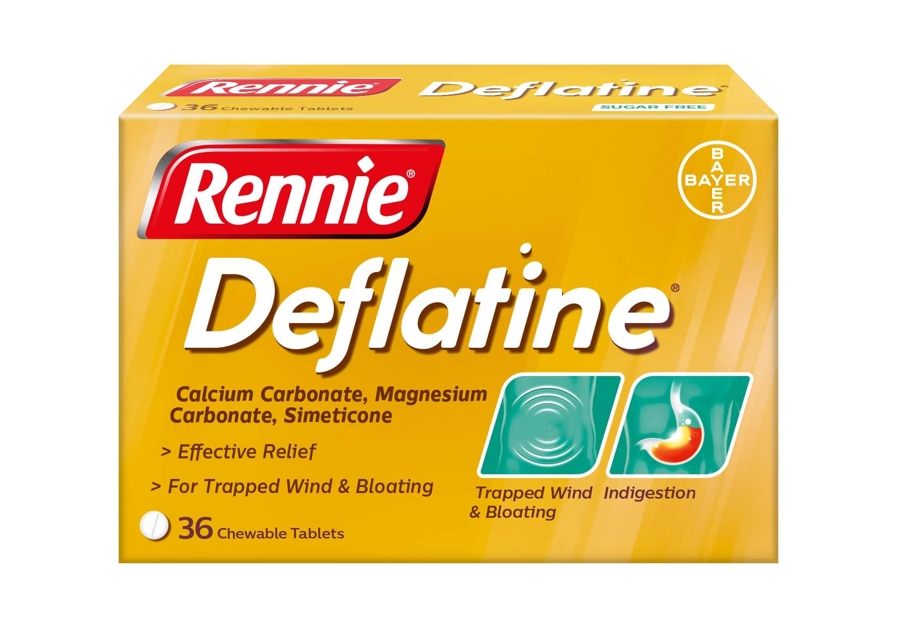 Rennie Deflatine 36 Tablets