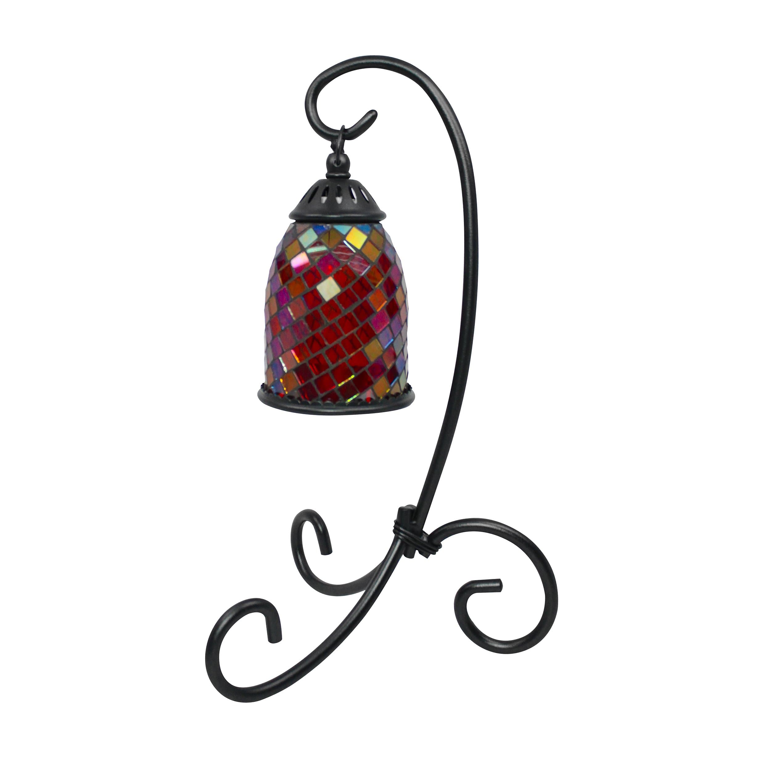 Mosaic Red Scroll Light Lamp