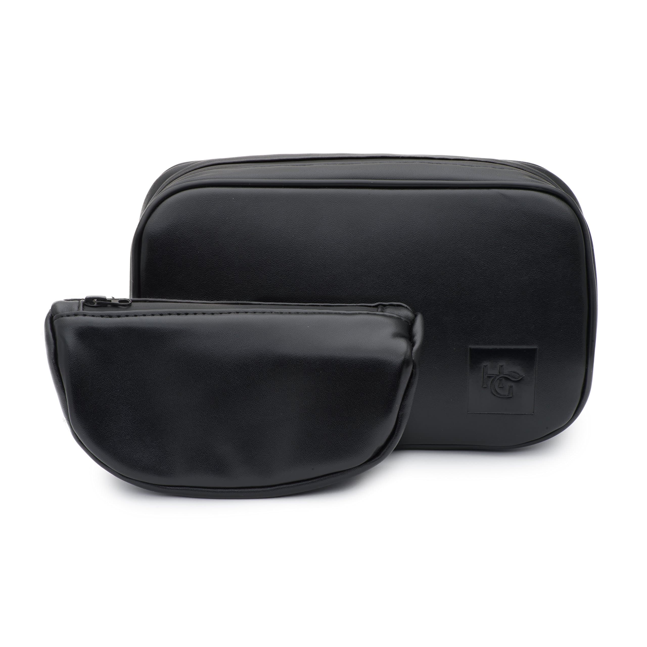 Smell Proof Leather Pipe Case by Herb Guard - Bag Comes with Smell Proof Leather Travel Pouch, Fits 2 Pipes and Accessories