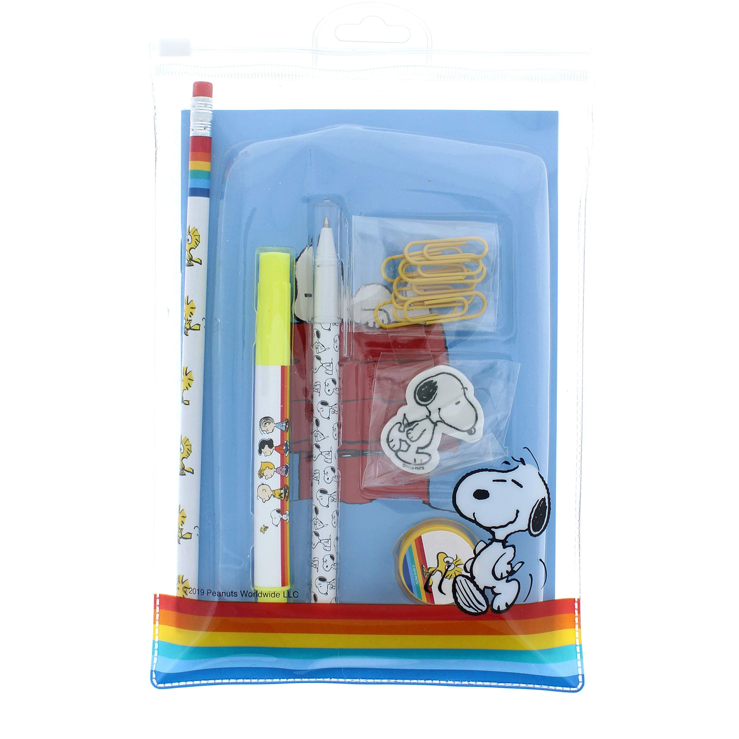 Peanuts Snoopy Super Stationery Set | Exercise Book | Highlighter Classic Collection | School Set | Stationary Sets | Gifts for Boys | Girls Gifts | Pikachu | School Supplies | Cool Stuff