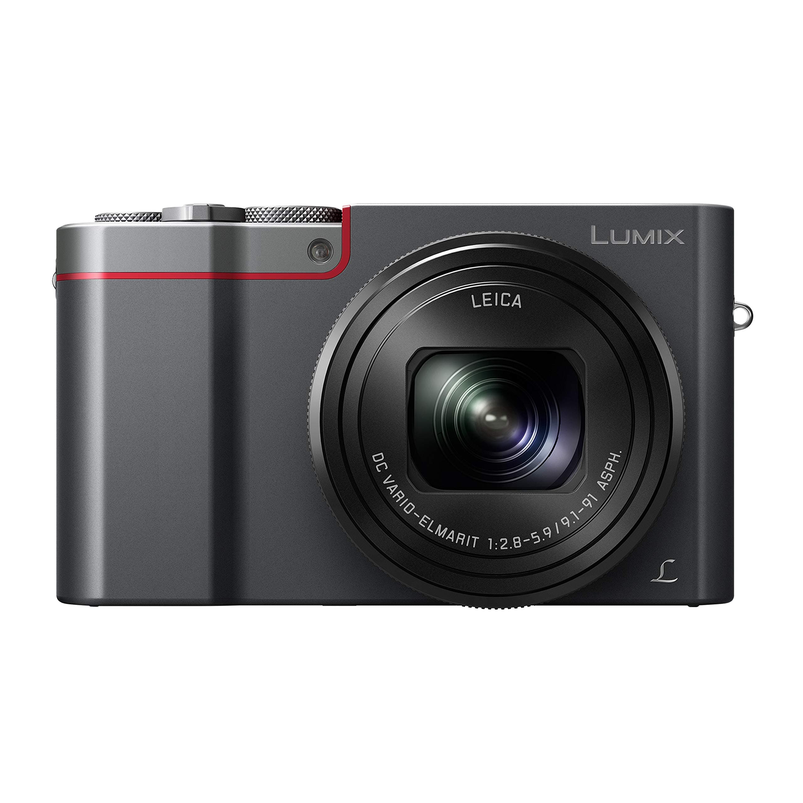 Panasonic Lumix TZ100 Expert Compact Camera (Large Sensor Type 1 Inch 20MP, Zoom Leica 10x F2.8-5.9, Viewfinder, Touch Screen, 4K Video, Stabilisation) Silver (Renewed)