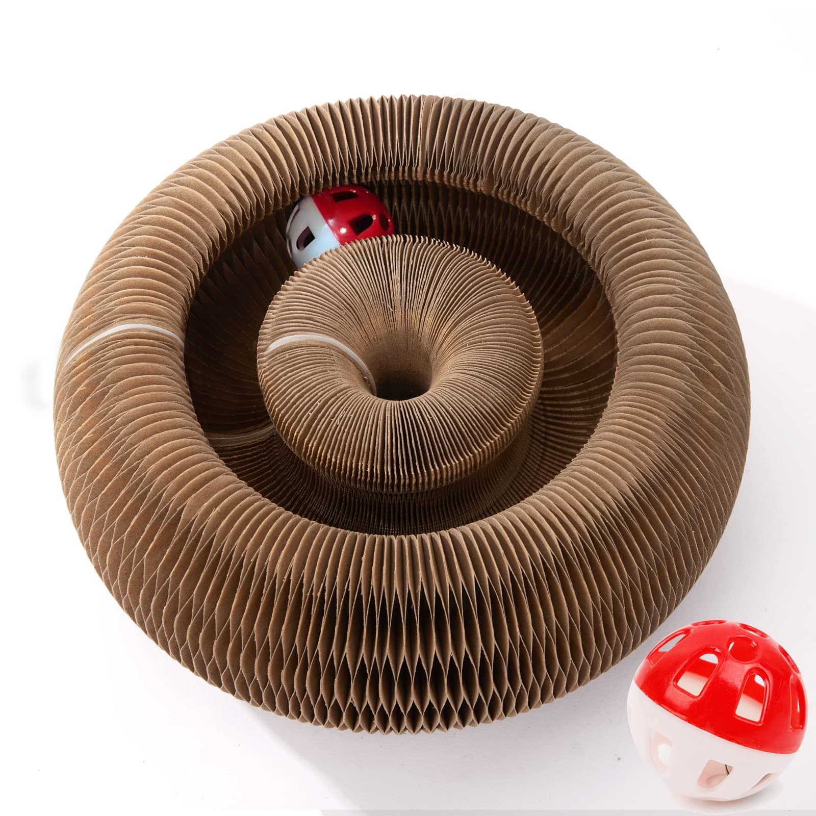 CusieryMax Cat Ball Toy, Deformable Cat Ball Track, Interactive Mental Physical Training Exercise for Indoor Cats