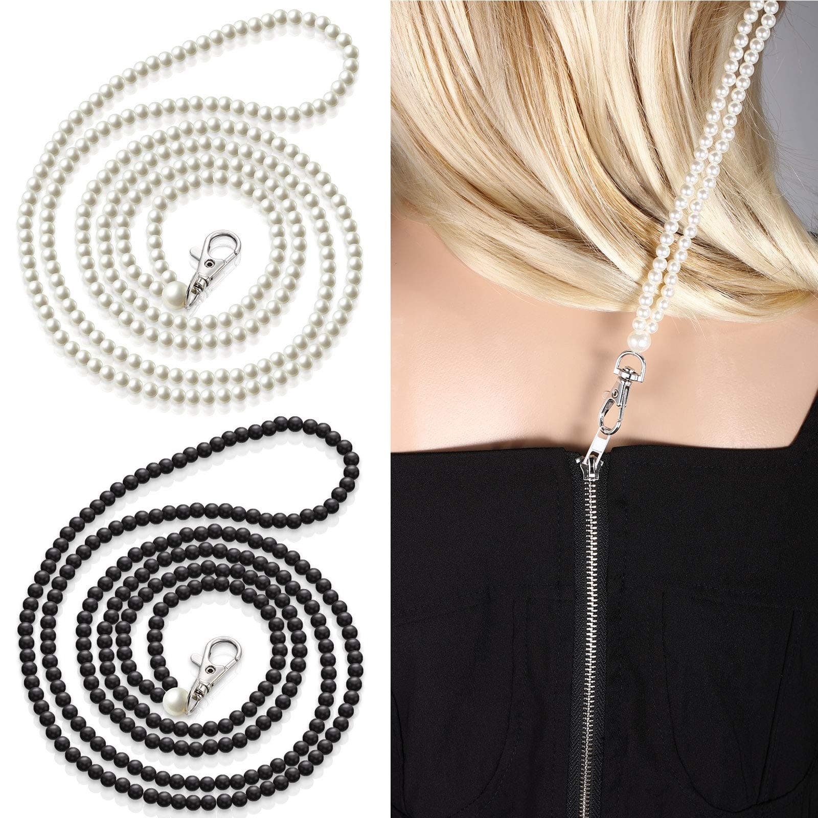 Syhood Zipper Helper Pull for Long Dress Back Zipper Puller Helper Zipping up Down Dress and Boot Yourself Beaded Clothing Assistant Aid Tool with Easy Zip Aid Puller by Yourself