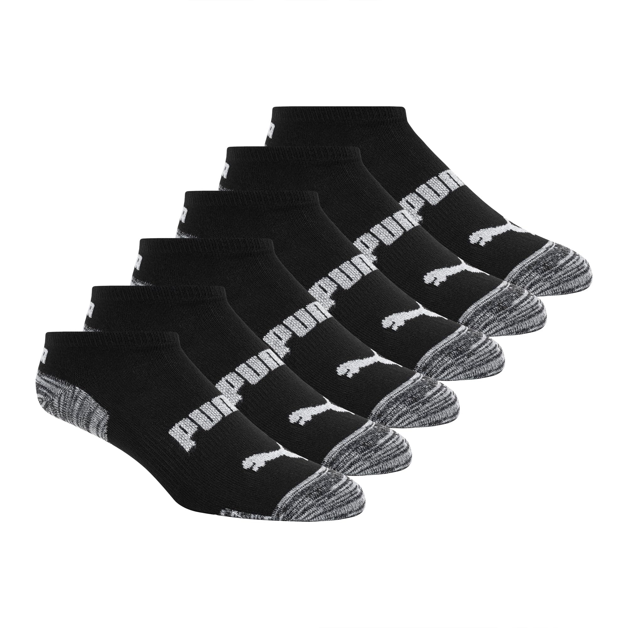 PUMA womens 6 Pack Low Cut Socks