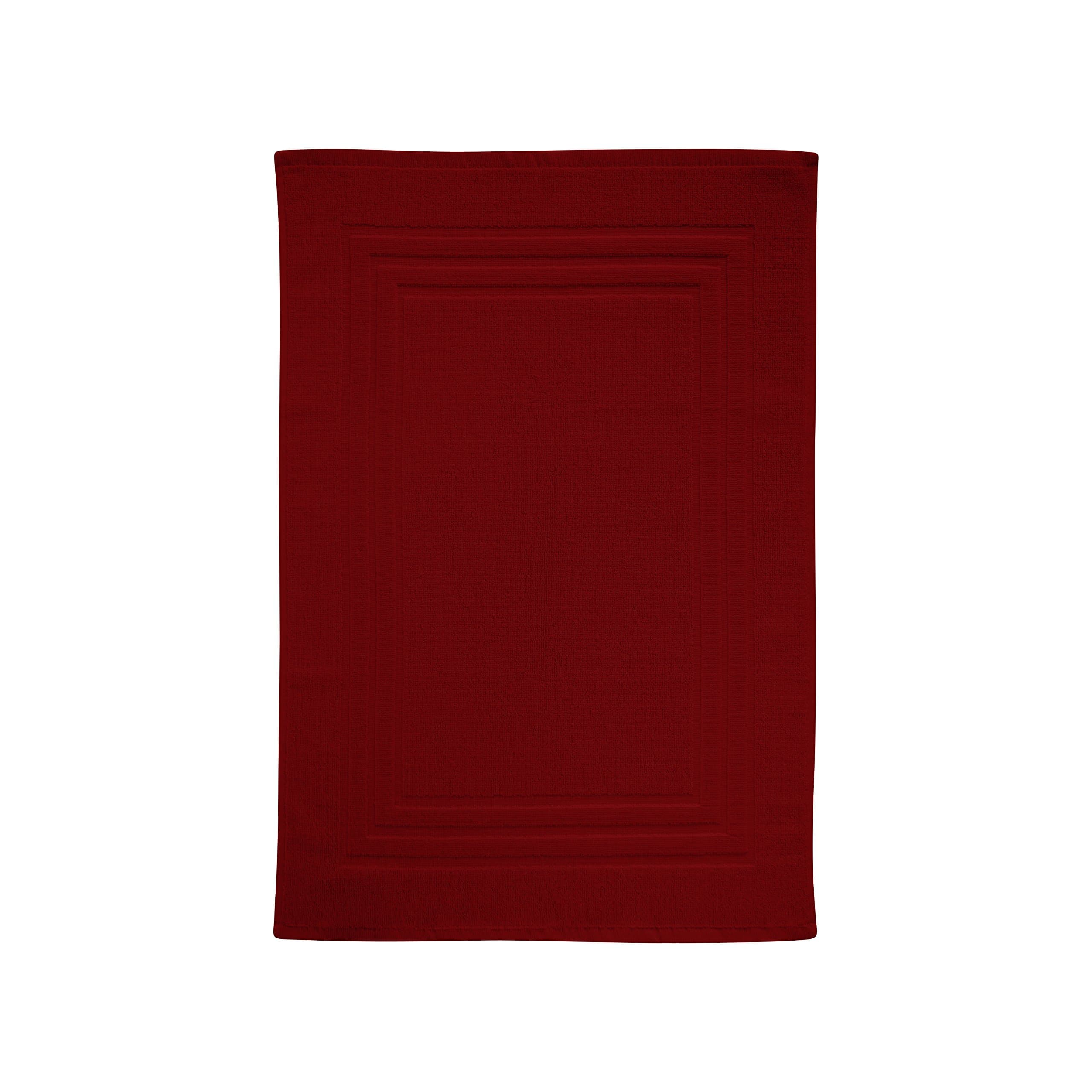 Eiffel Textile Bath Mat, Cotton, Garnet, 50 x 70 x 10 cm