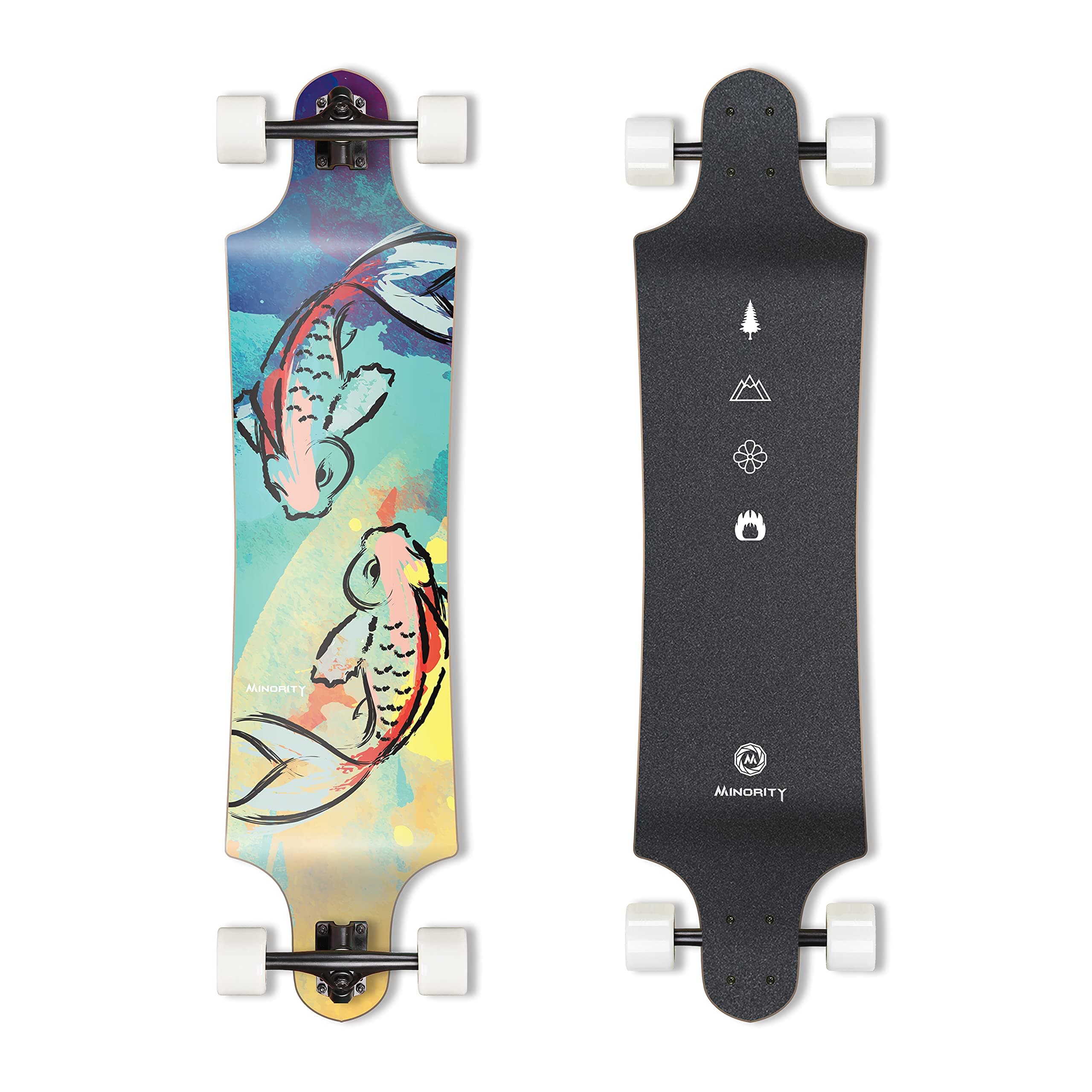 MINORITY Downhill Maple Longboard 40-inch Drop Deck (Koifish)