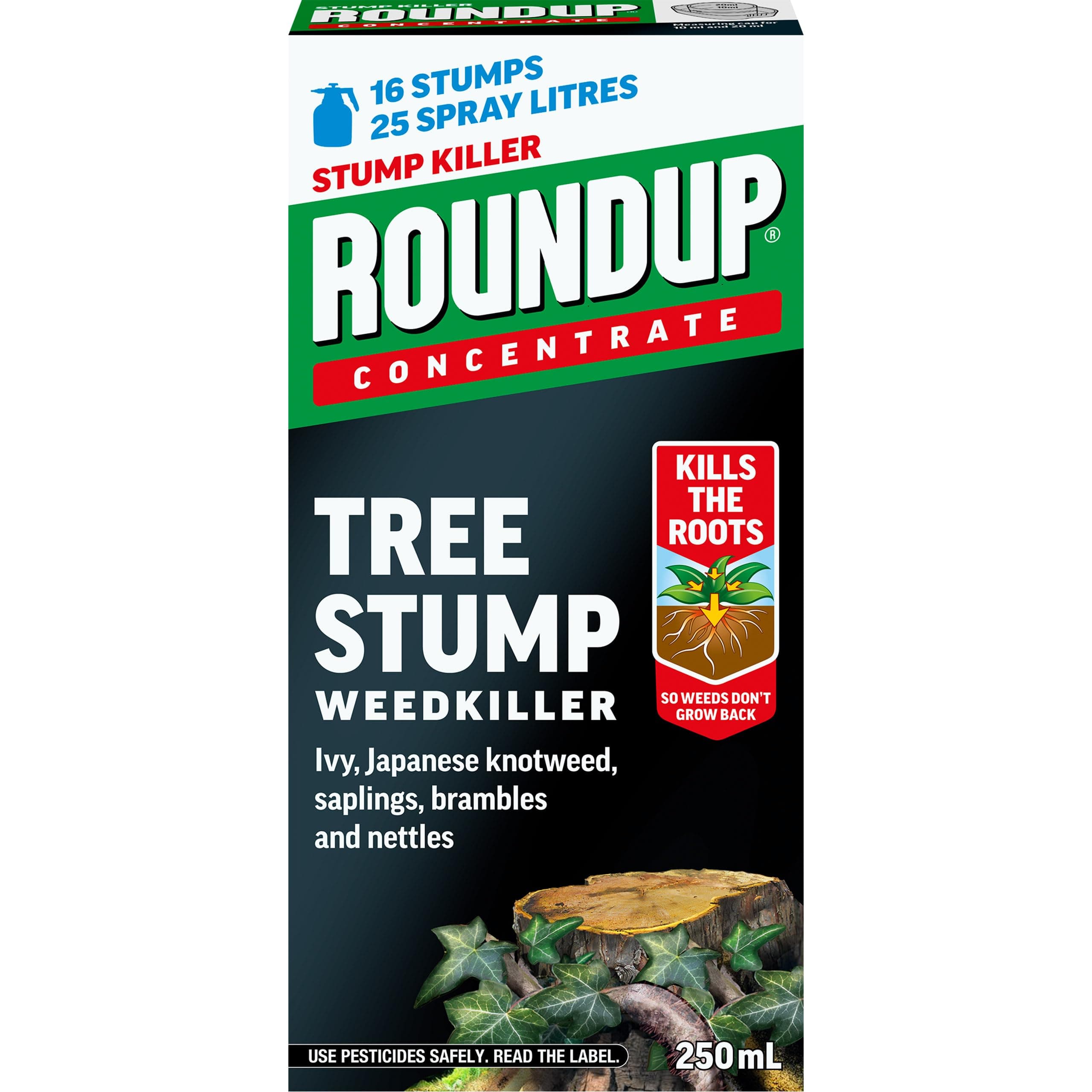 Roundup Tree Stump Weedkiller, Super Concentrate 250 ml