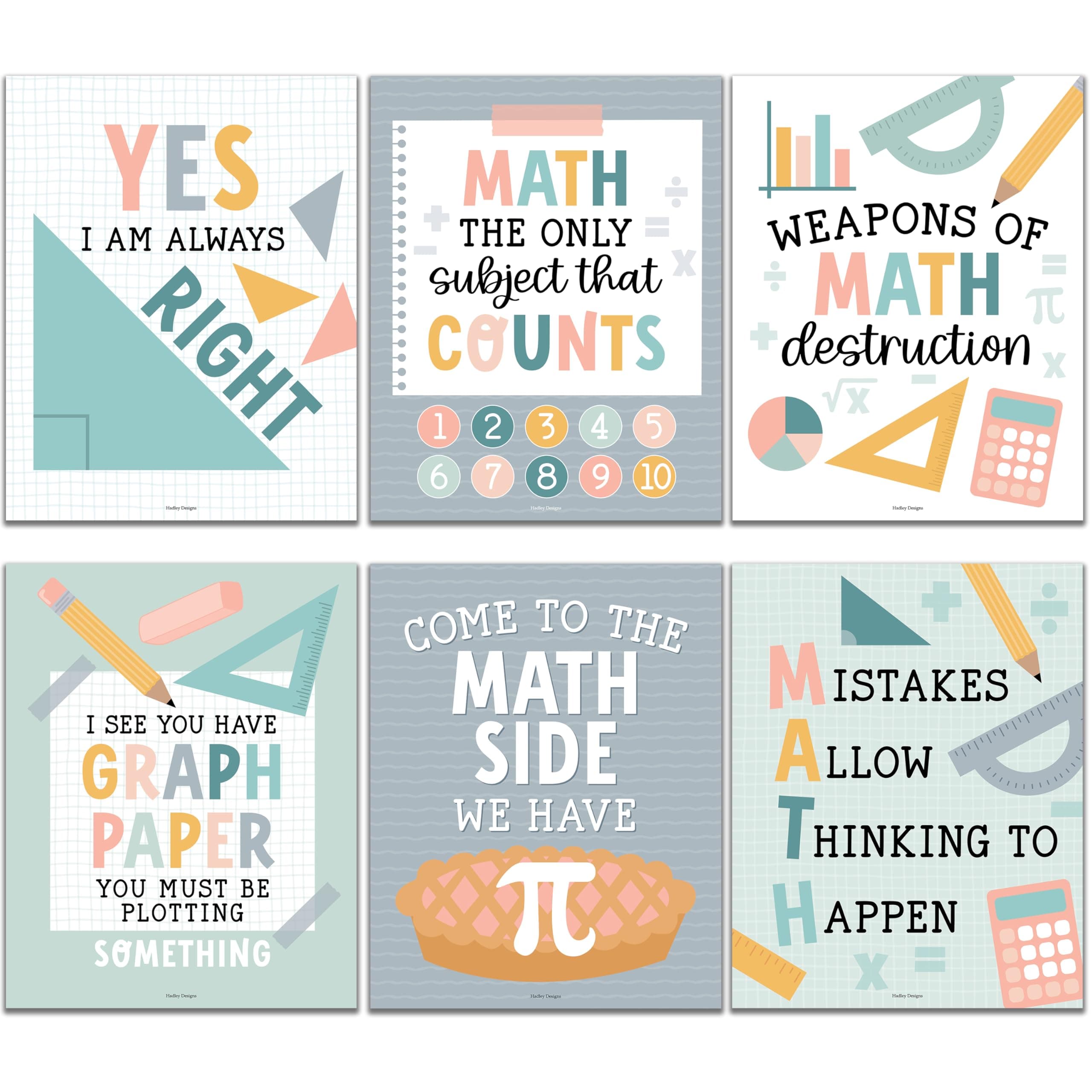 Boho Muted Math Motivational Posters
