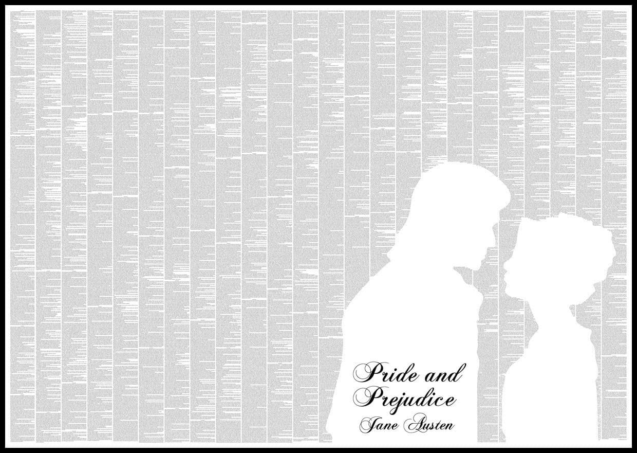 Pride and Prejudice - full book text - Art Poster