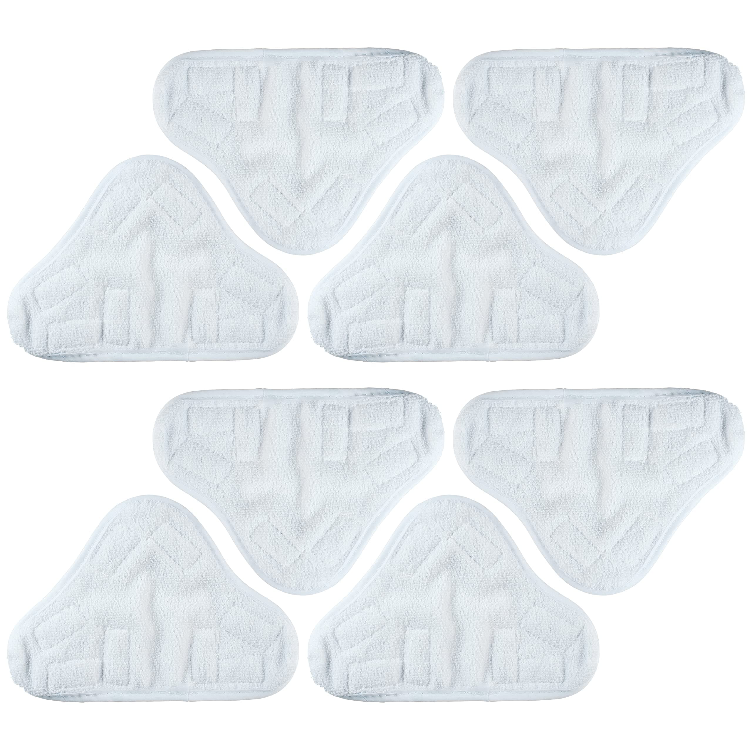 BlueStars 8-Pack Microfiber Steam Mop Pads Replacement – Compatible with H2O H20 Steam Mop X5 Steam Cleaners – Washable & Reusable, Exact Fit for H2O X5 Steam Cleaners