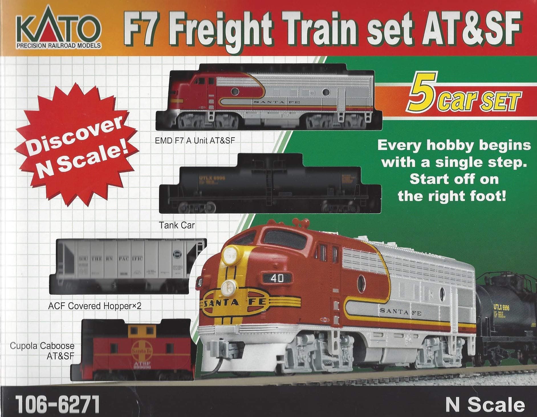 N F7 Freight Train Set at&SF 5-Unit Set