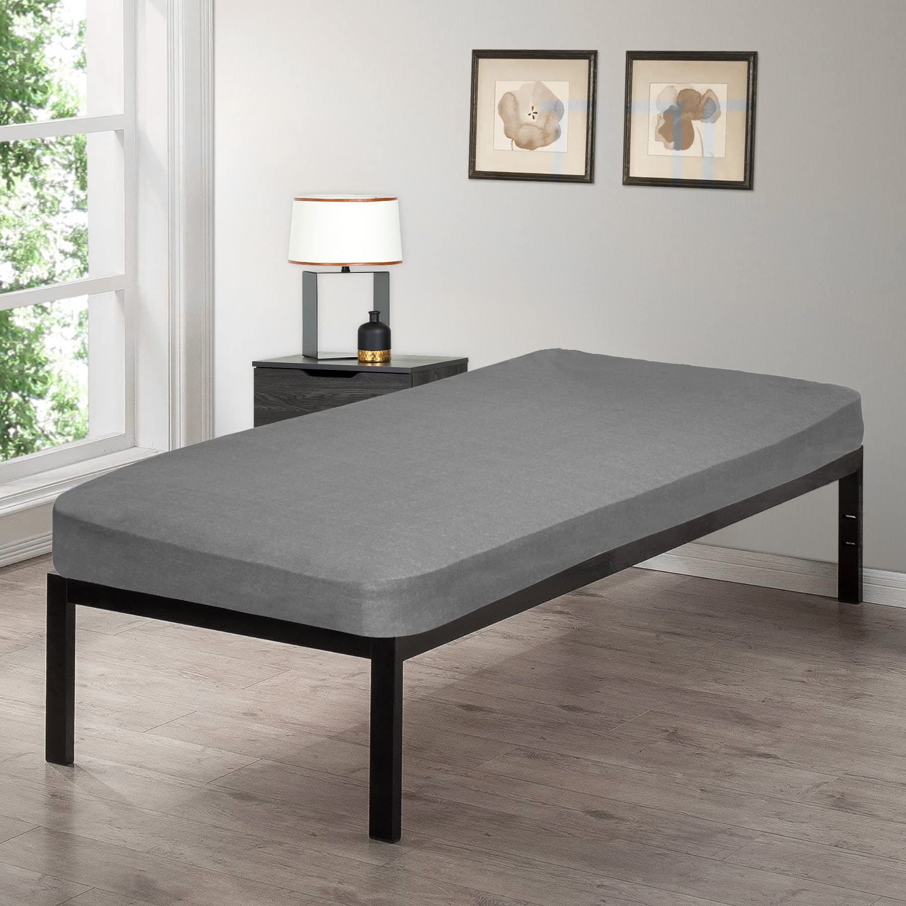 Gilbin 100% Jersey Knit Cotton Fitted Cot Sheet for Camp Cot Mattresses 30" x 75"