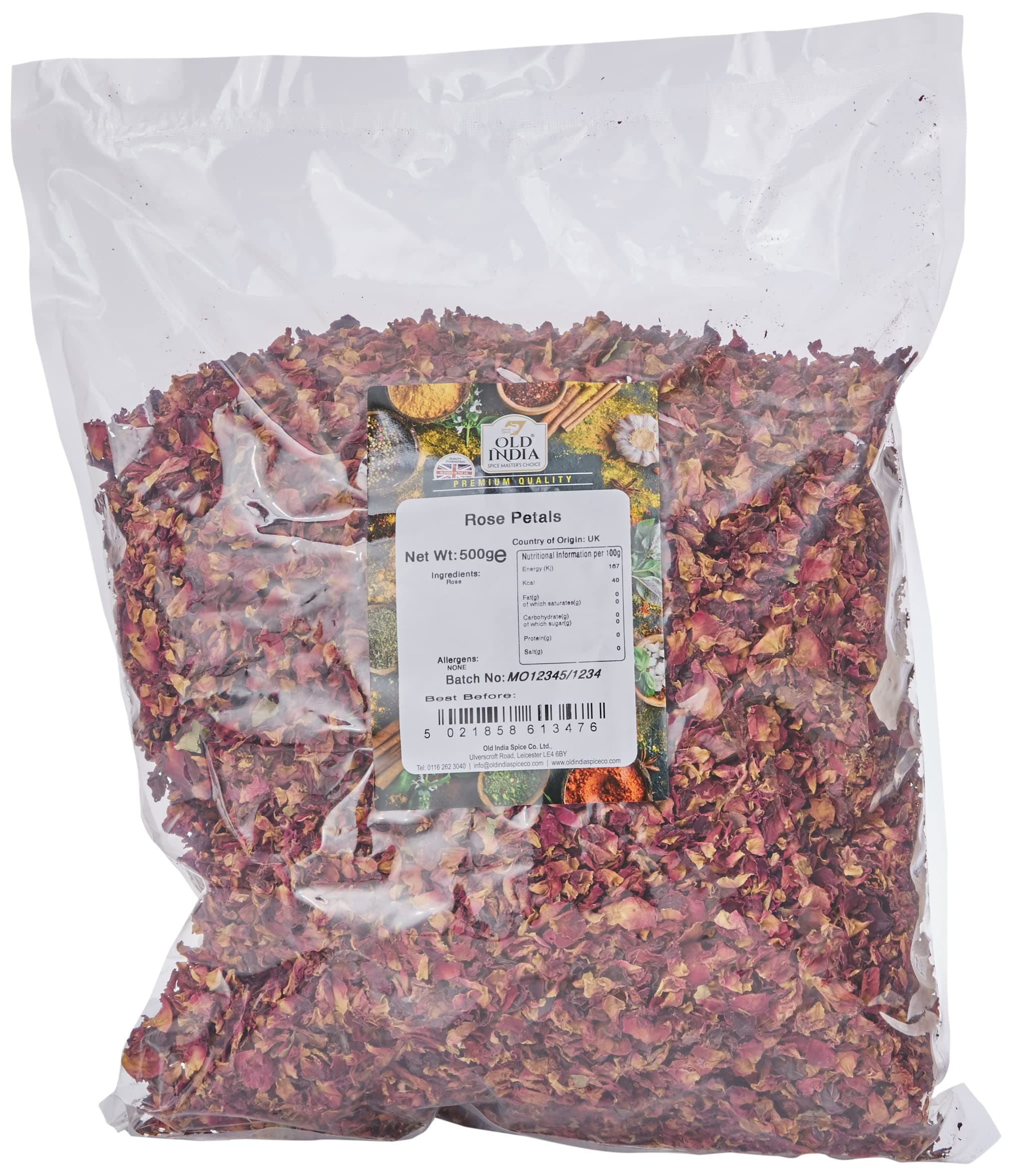 Old India Rose Petals 500g