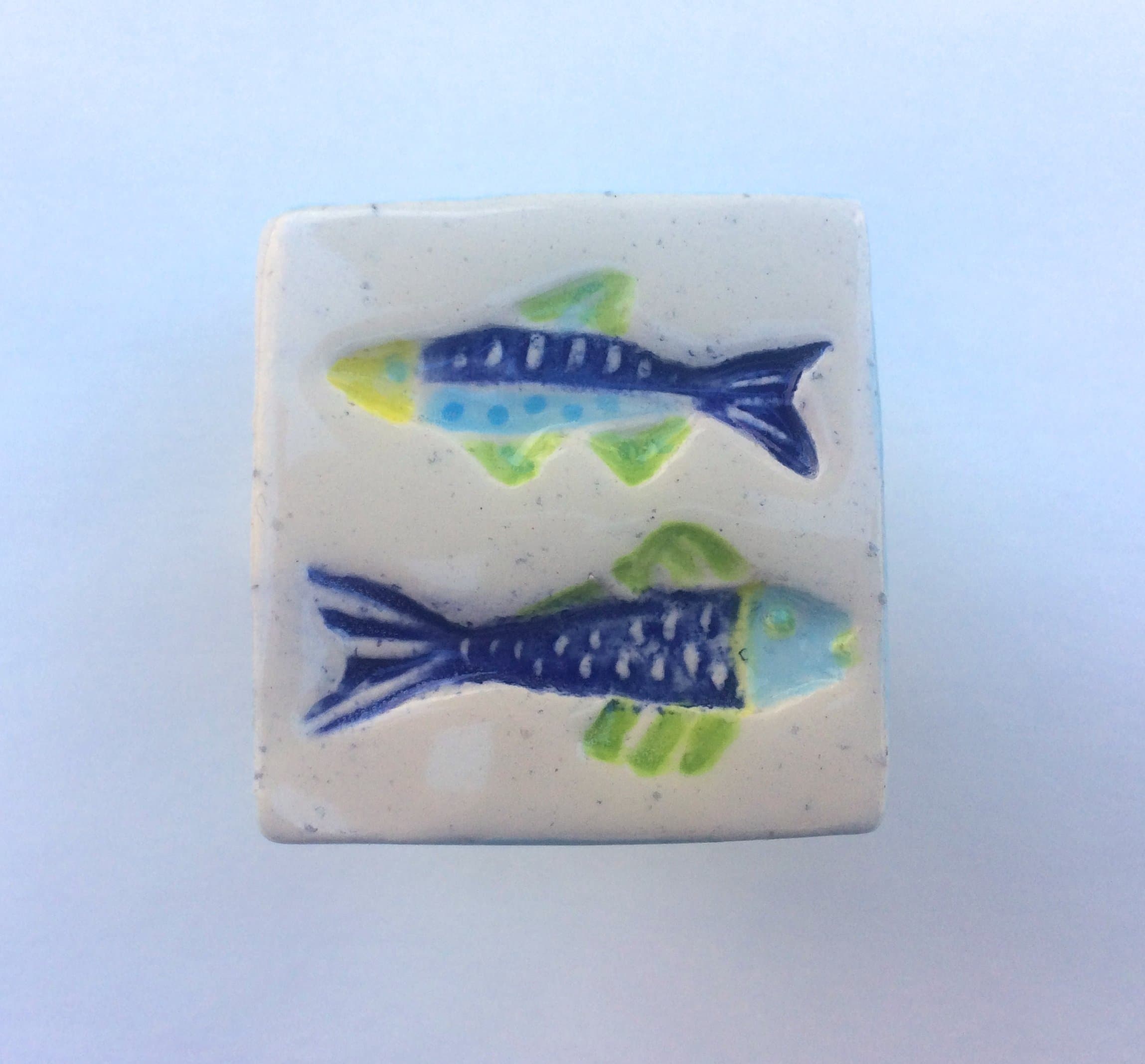 Swimming Fish Knob, Square Knob, Fish Knob, Fish Drawer Pulls, Handles, Kitchen Cabinet Knobs, Pulls, Handles, Beach House Knobs