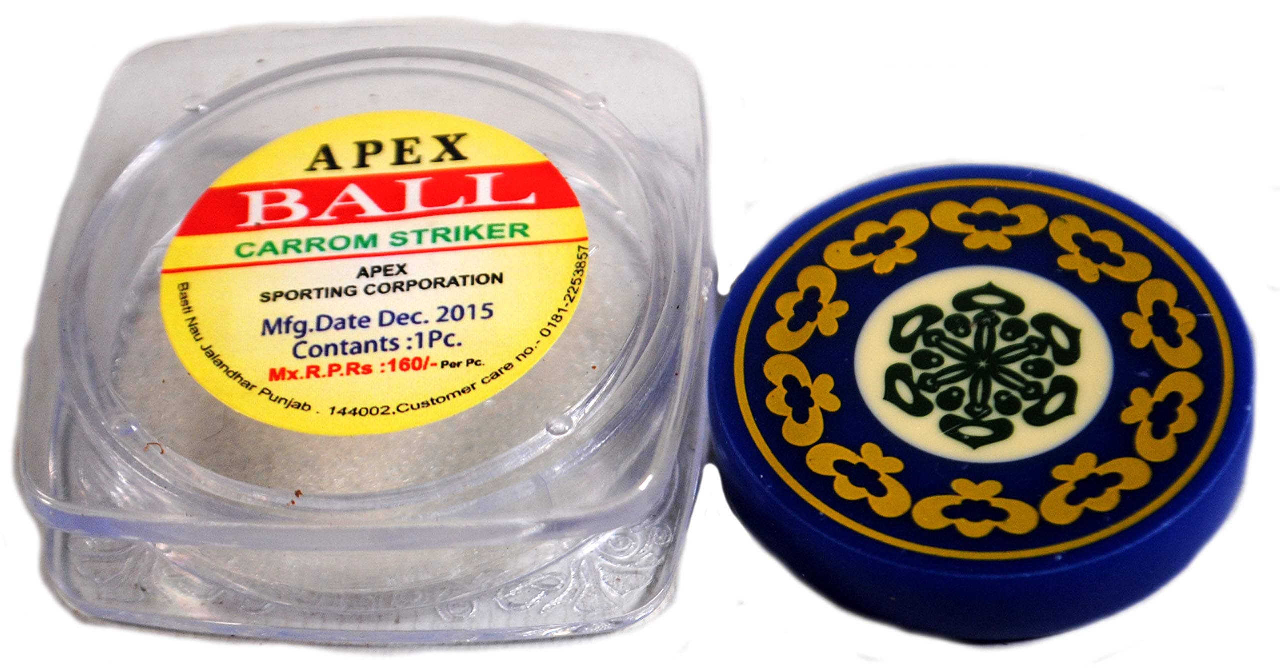 Pro Apex Carrom Board Striker & case