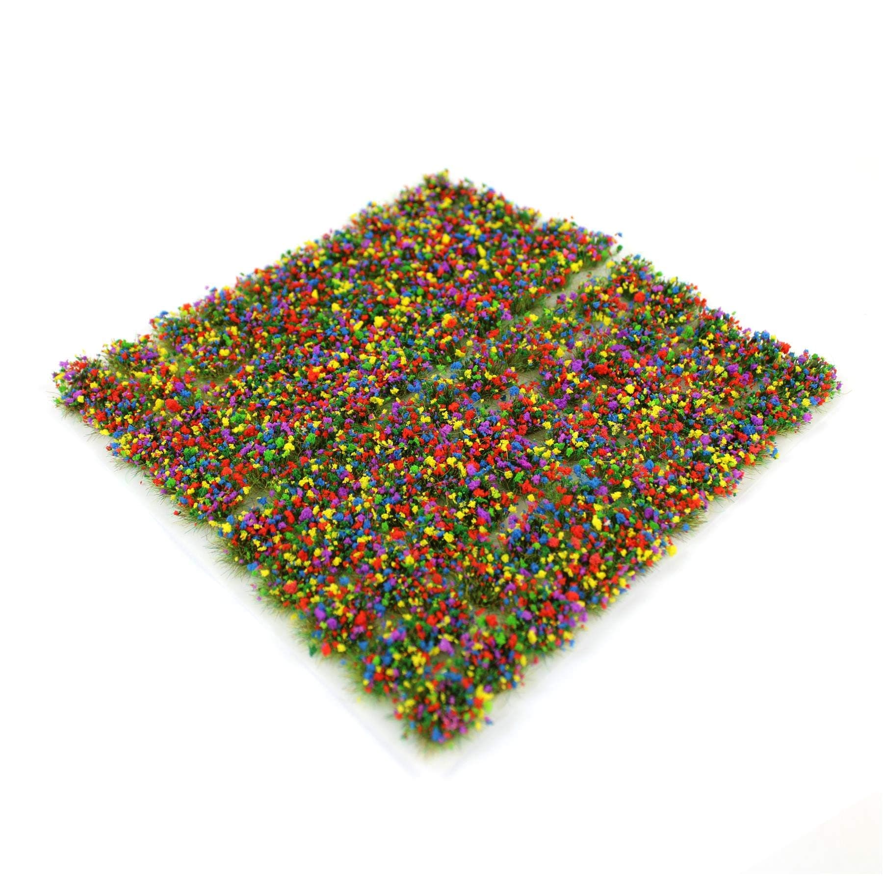 War World Scenics Self Adhesive Static Grass Tufts x 100 – Mixed Flowers, 6mm – Model Railway Wargame Scenery Railroad Modelling Diorama Miniature Hobby Tabletop