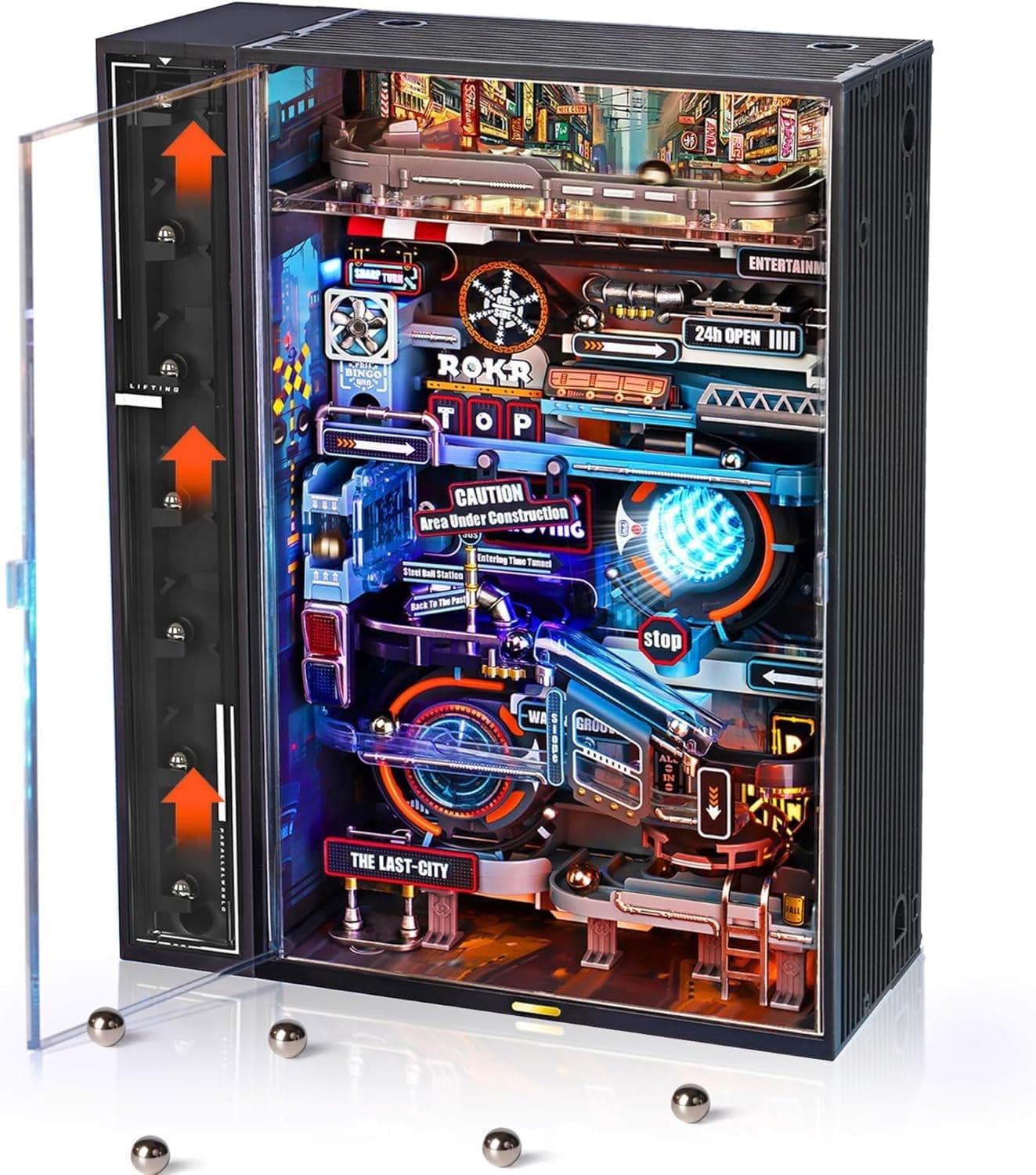 ROKR 3D Puzzles Building Toy Sets Marble Run Model Kits for Adults, DIY Hobbies for Men Women (Parallel World MR01S)