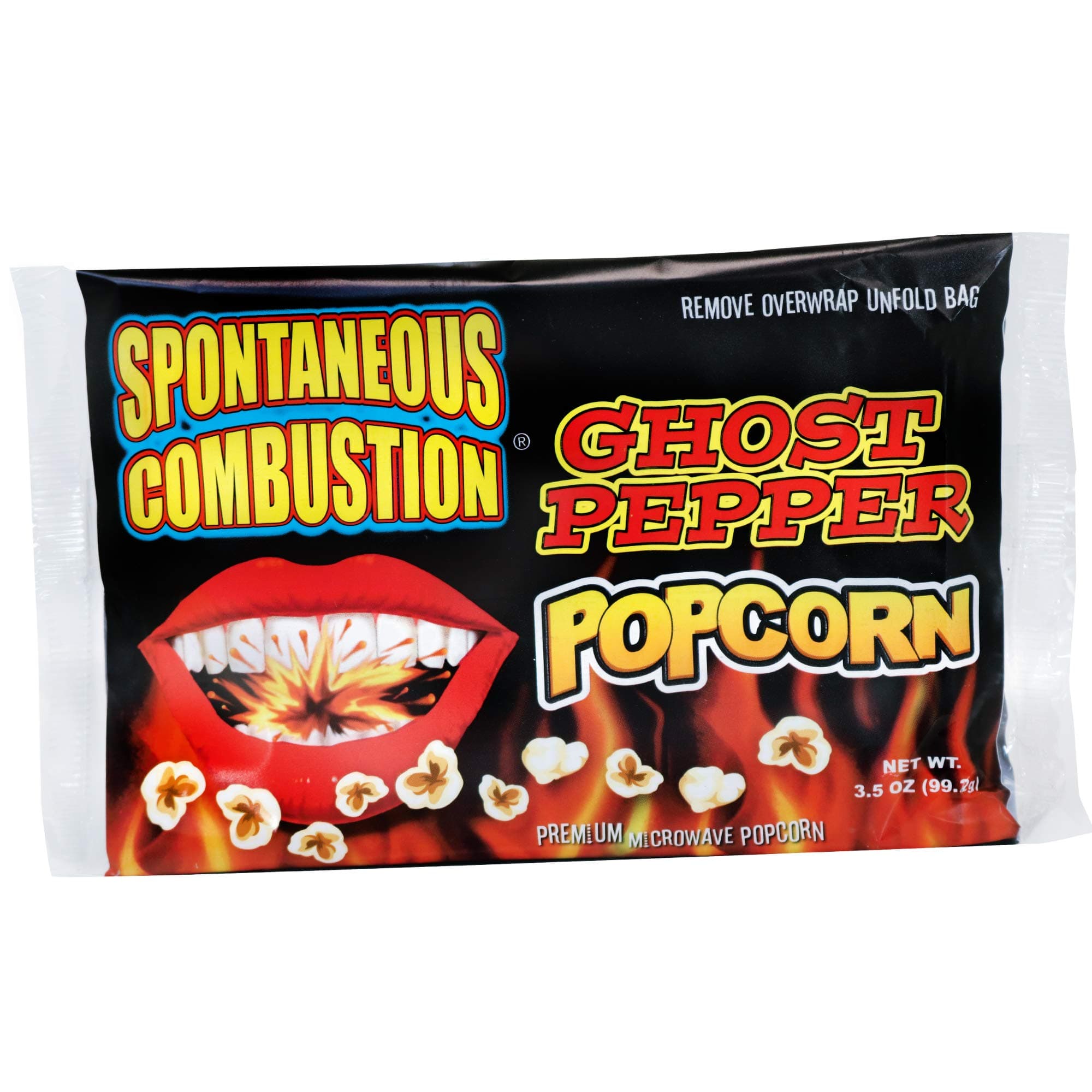 Spontaneous Combustion Ghost Pepper Premium Microwave Popcorn 99.2g