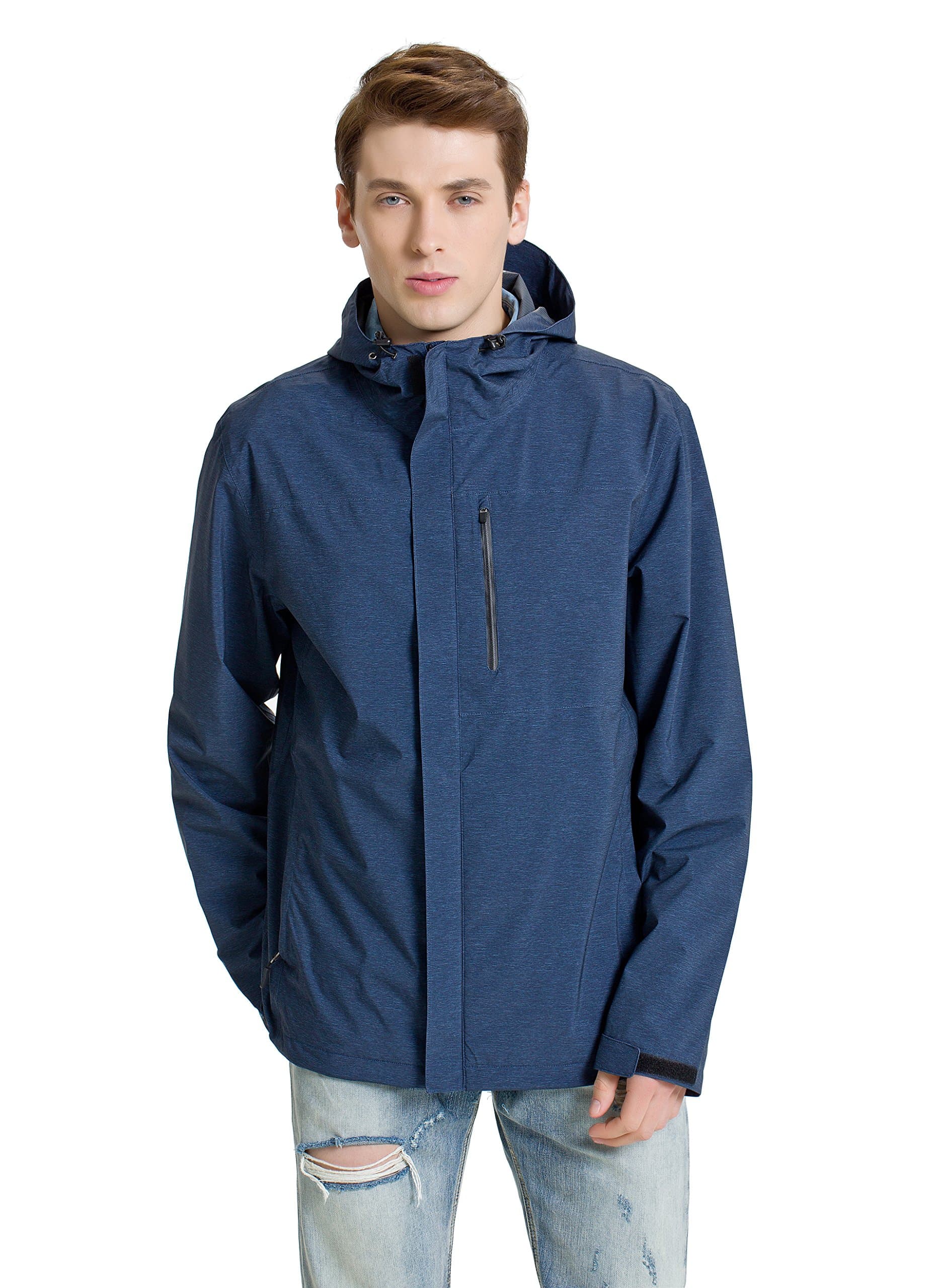 Rain Jacket Men's Packable Waterproof & Breathable Rain Coat