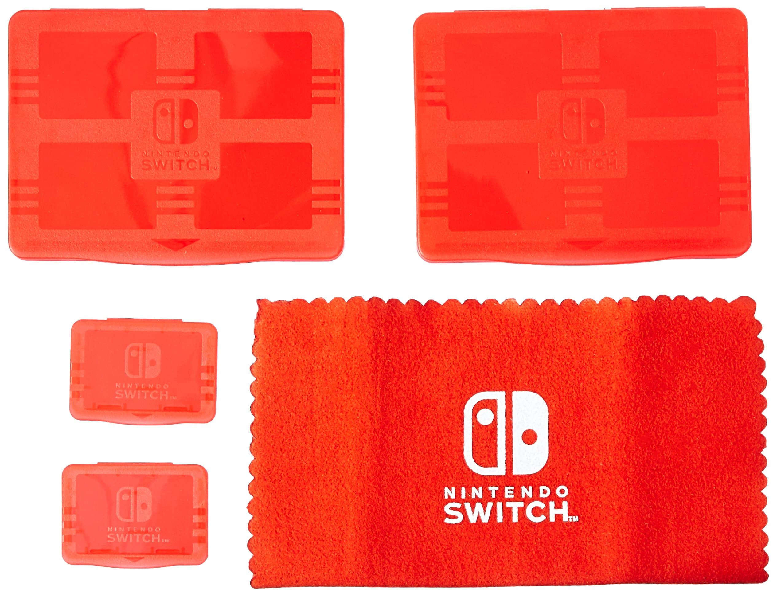 Officially Licensed Nintendo Switch Protection Pack – Screen Protector, Cleaning Cloth, Game Card Cases, Micro SD Cases