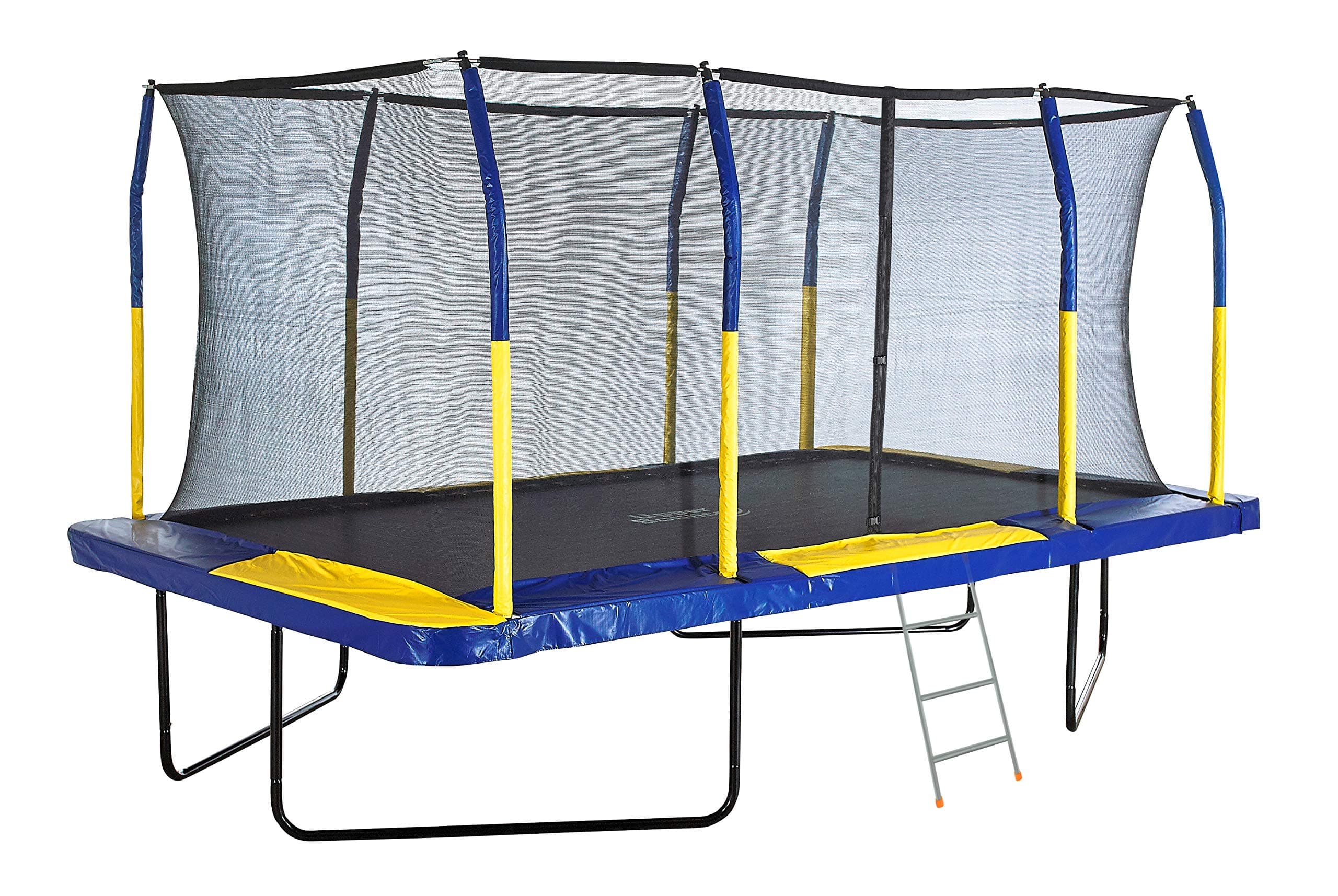 Rectangle Trampoline for Adults, Big Trampoline for Kids,Gymnastics & Rectangular Trampoline with Safety Enclosure