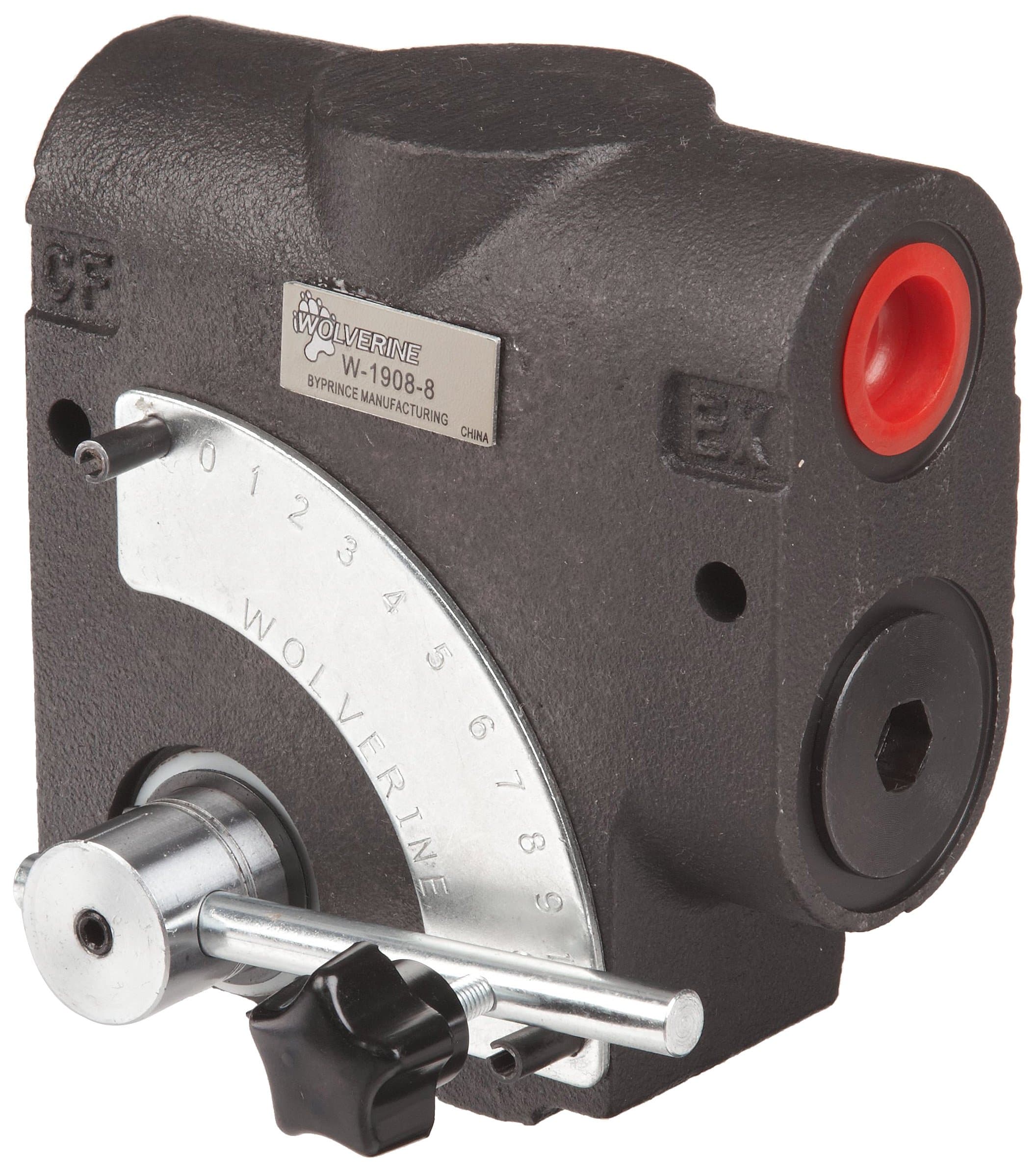 Prince W-1908-8 Wolverine Adjustible Flow Control Valve, 8 gpm Max Flow, #8 SAE