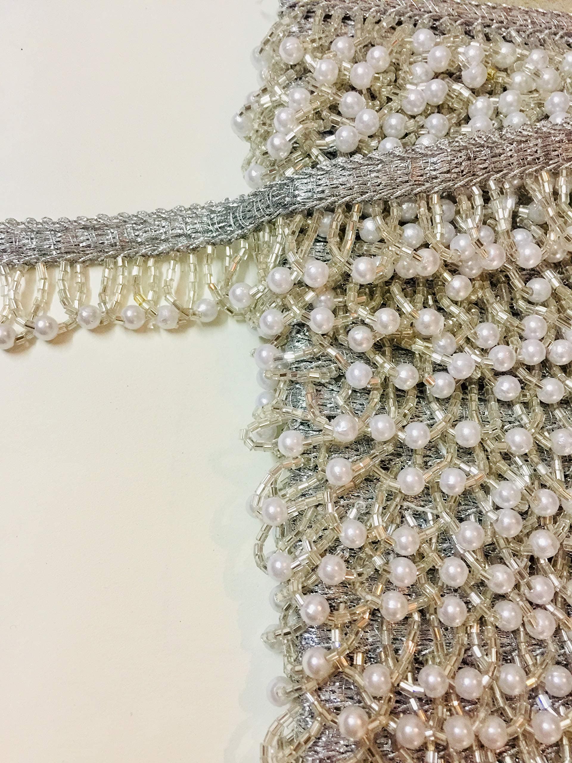 Silver Sequence Lace 9 Meter For Dresses,Crafts,Home Decor