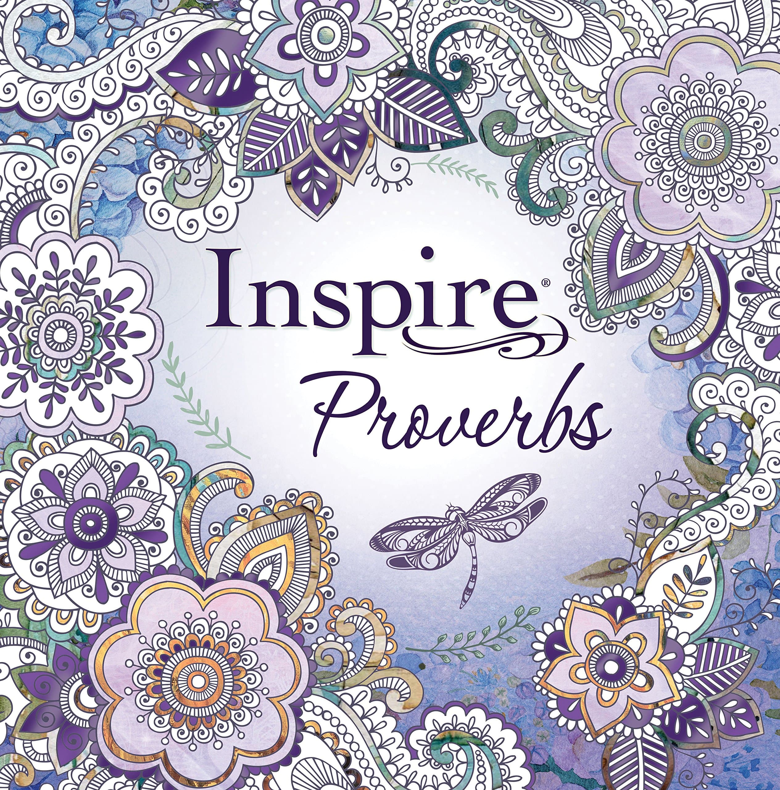 Tyndale Inspire: Proverbs (Softcover): Creative Coloring Bible, Includes Entire Book of Proverbs, Connect with God’s Inspired Word Through Coloring and Reflection, Large Font Journaling Bible Book